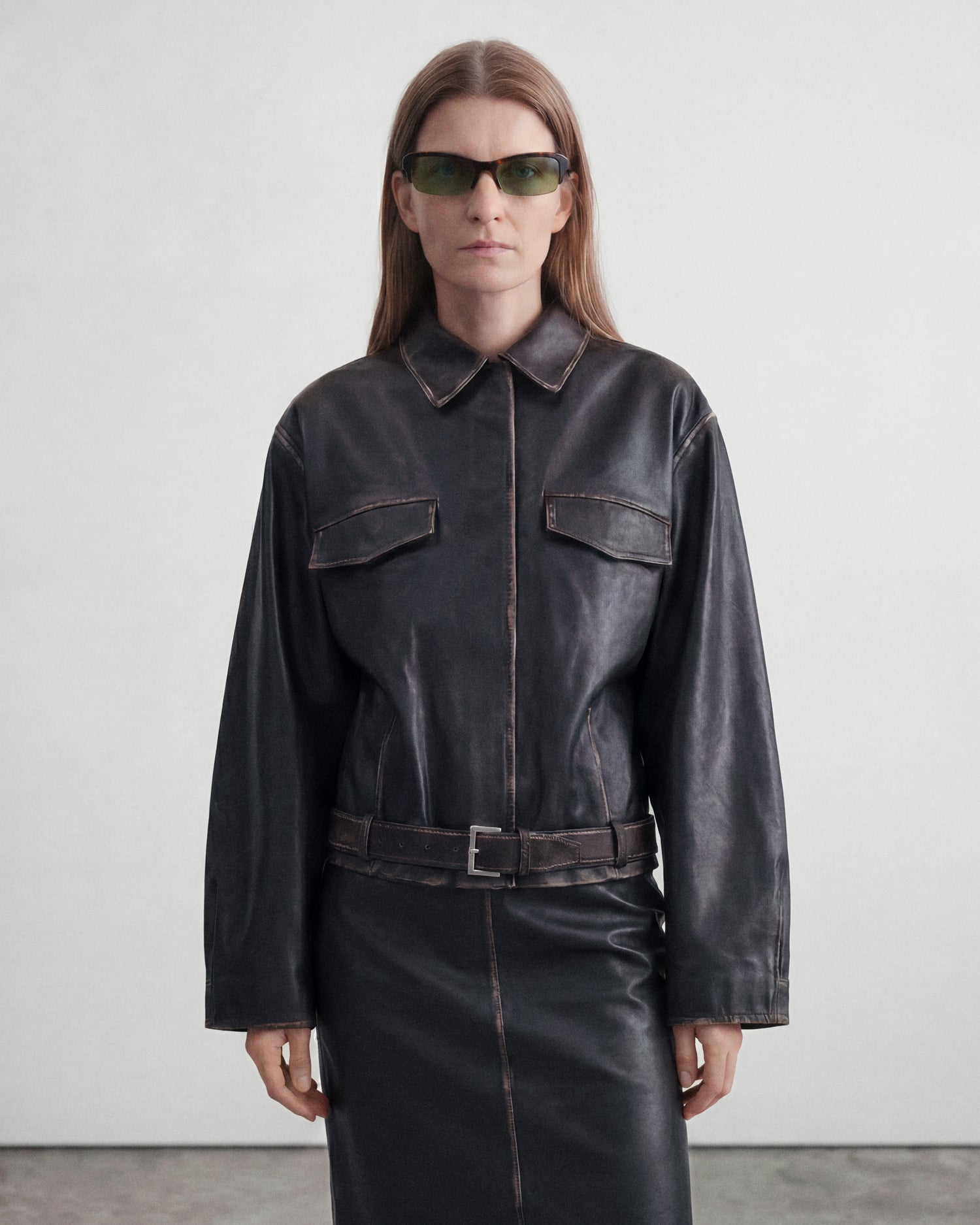 SAVINE: Tiny Acetato Havana sunglasses by GIGI STUDIOS 14222