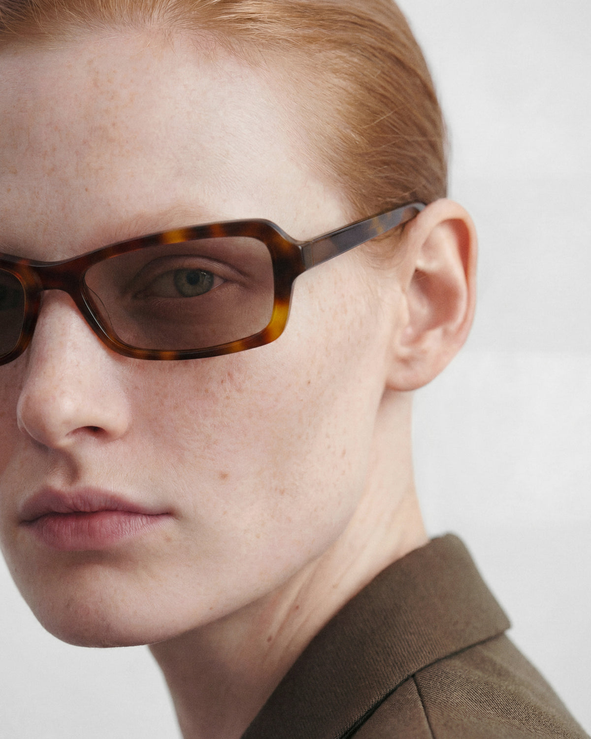 NILA: Tiny Acetato Havana sunglasses by GIGI STUDIOS 14223