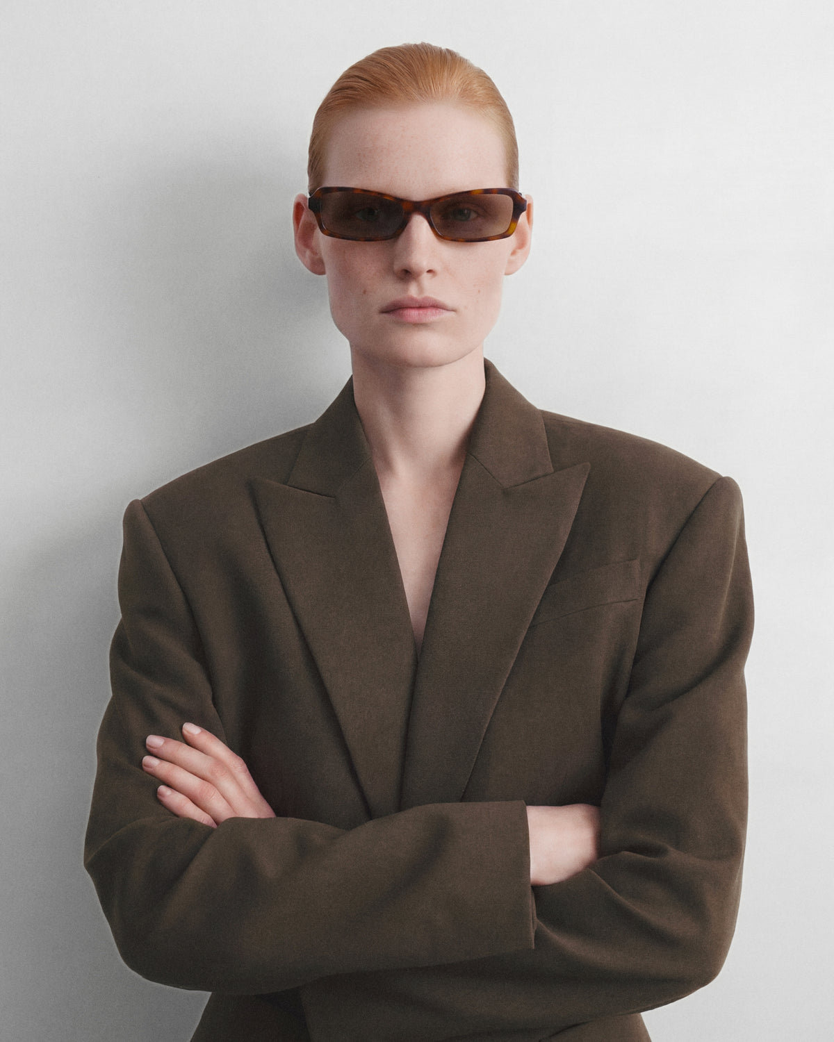 NILA: Tiny Acetato Havana sunglasses by GIGI STUDIOS 14224