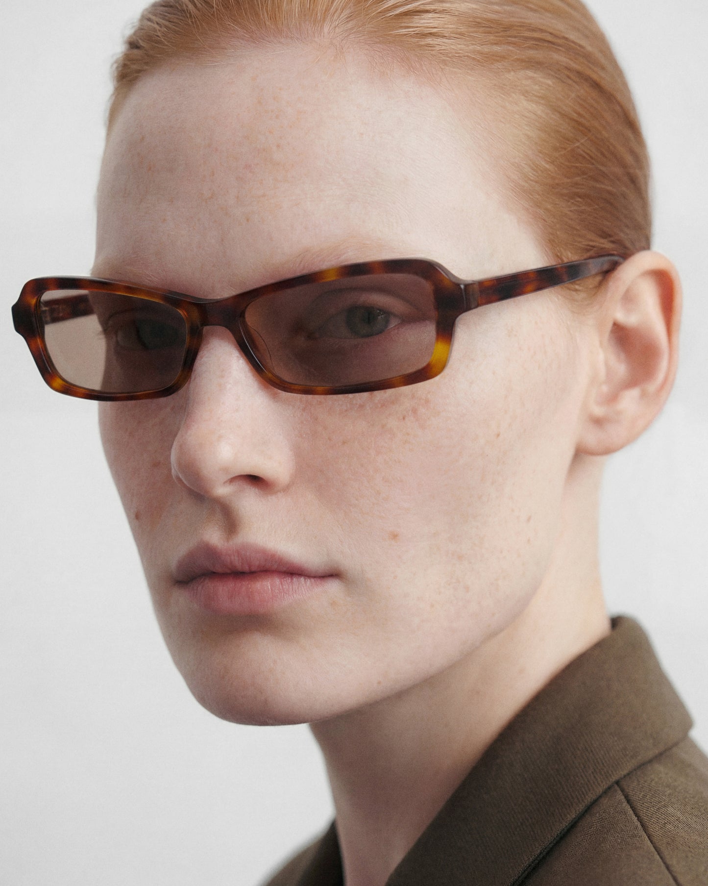 NILA: Tiny Acetato Havana sunglasses by GIGI STUDIOS 14225