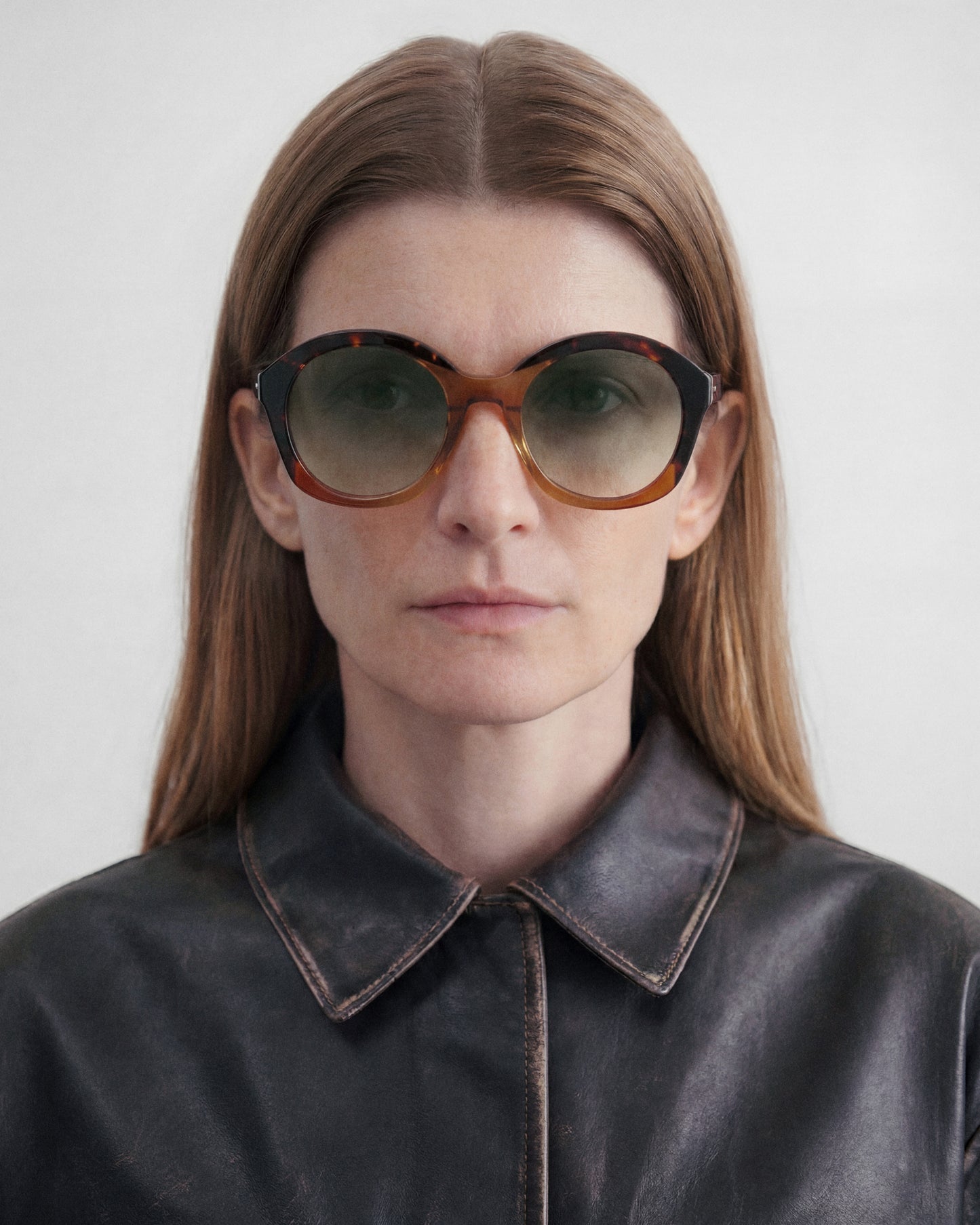 ARLEA: Redondas Acetato Havana sunglasses by GIGI STUDIOS 14230