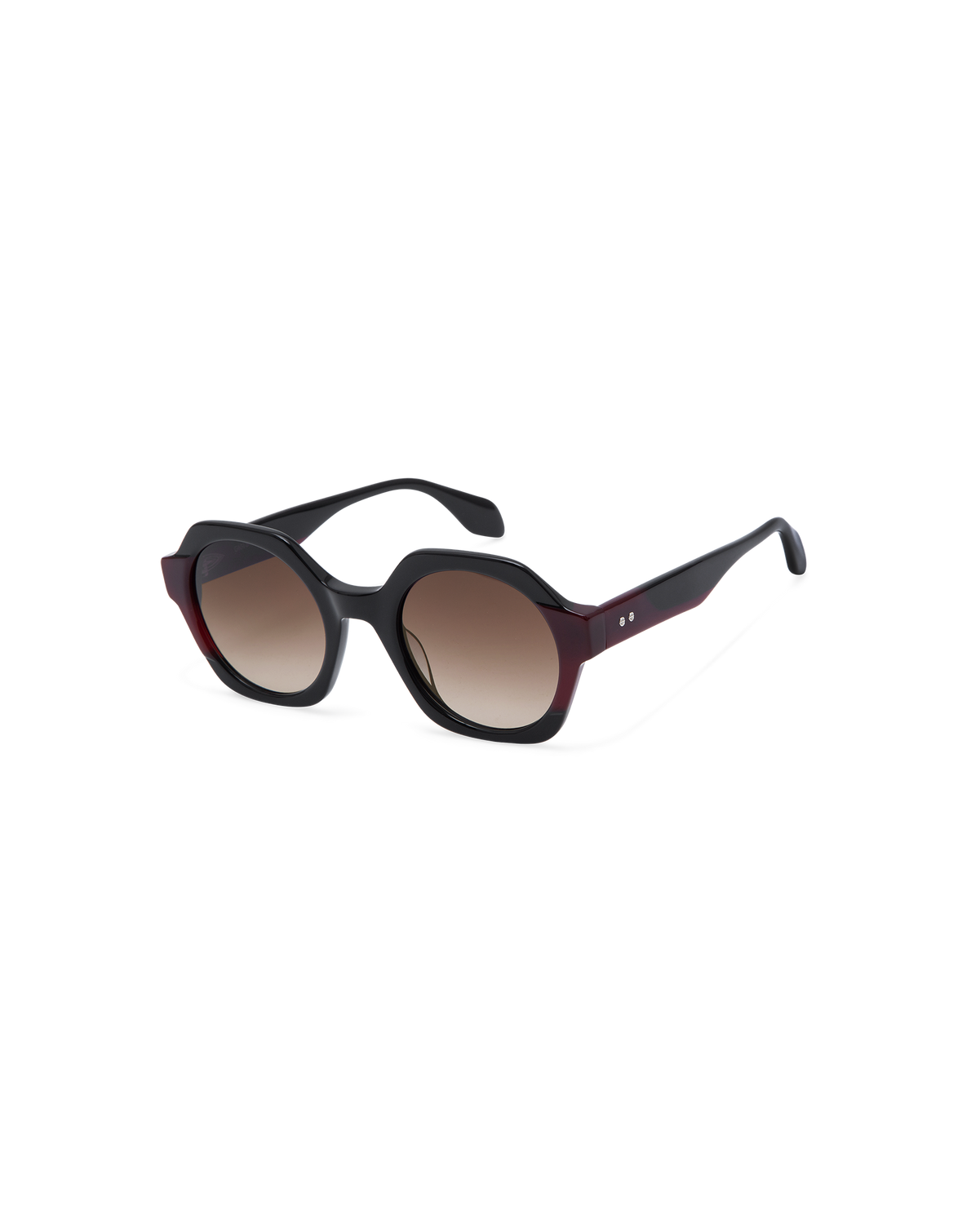 LIVENA: Geométricas Acetato Noir sunglasses by GIGI STUDIOS 13613