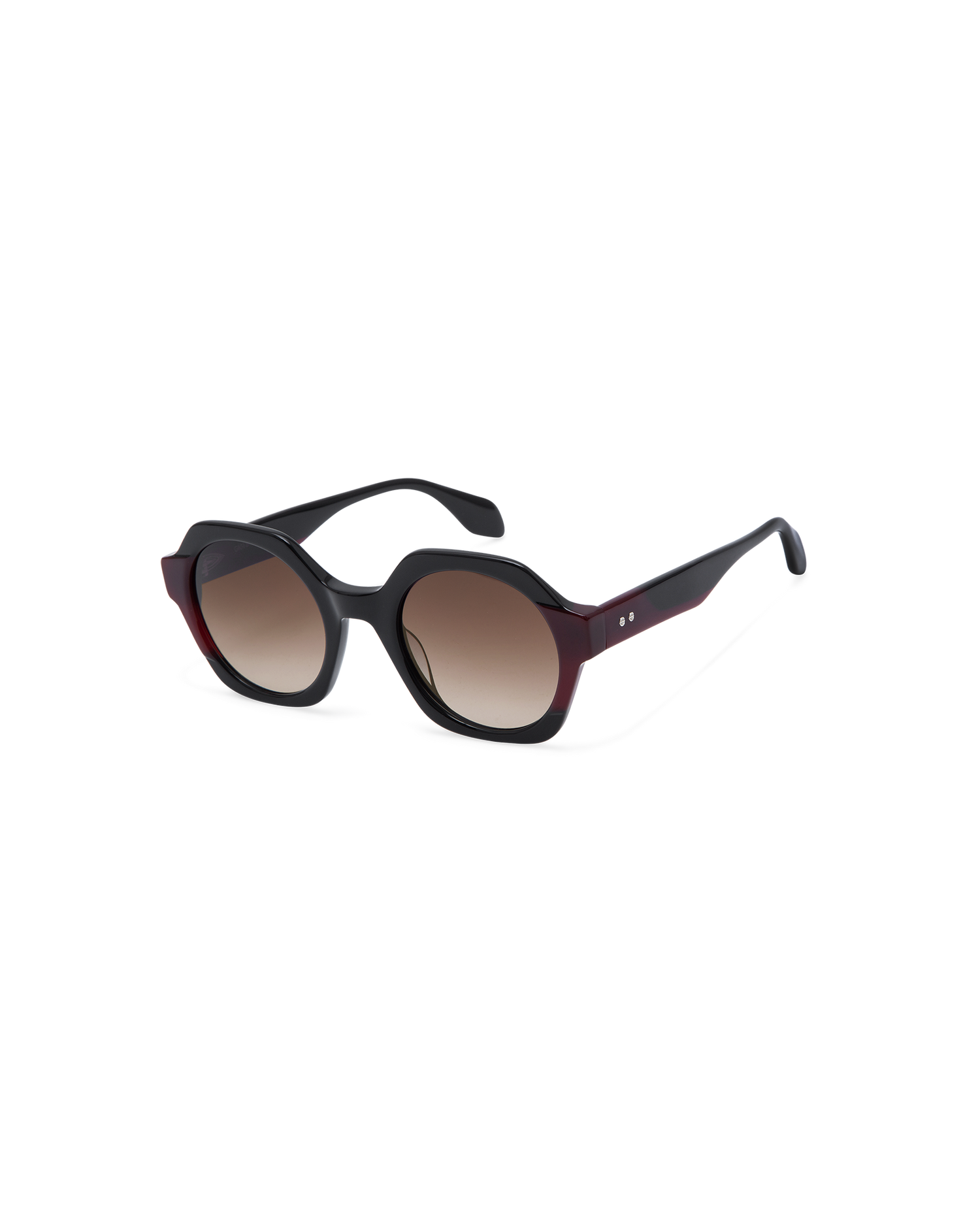LIVENA: Geométricas Acetato Noir sunglasses by GIGI STUDIOS 13613