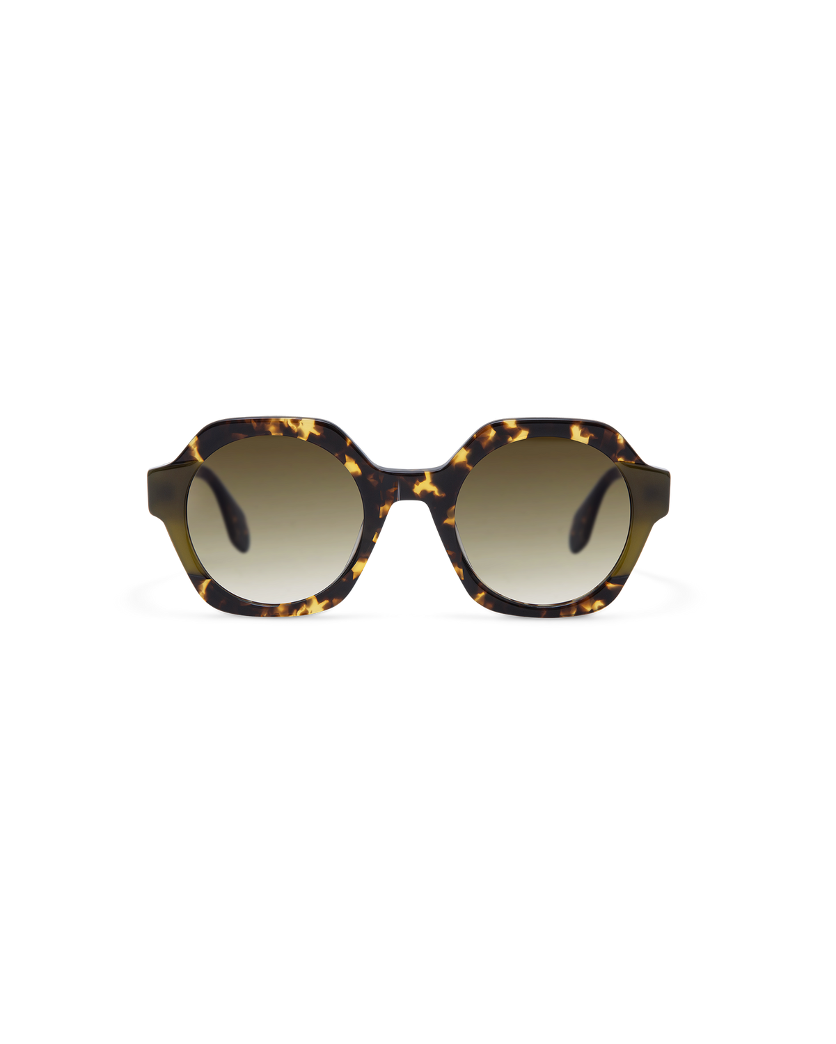 LIVENA: Geométricas Acetato Havana sunglasses by GIGI STUDIOS 13614