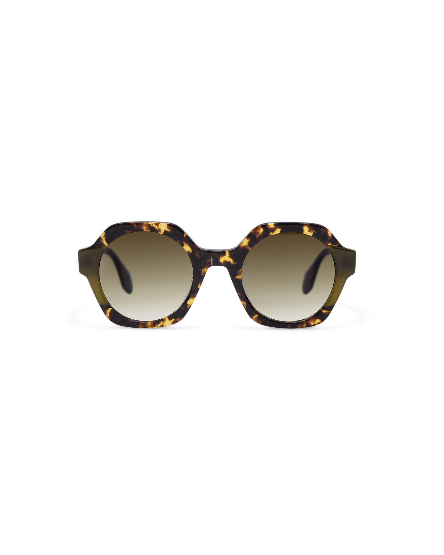 LIVENA: Geométricas Acetato Havana sunglasses by GIGI STUDIOS 13614