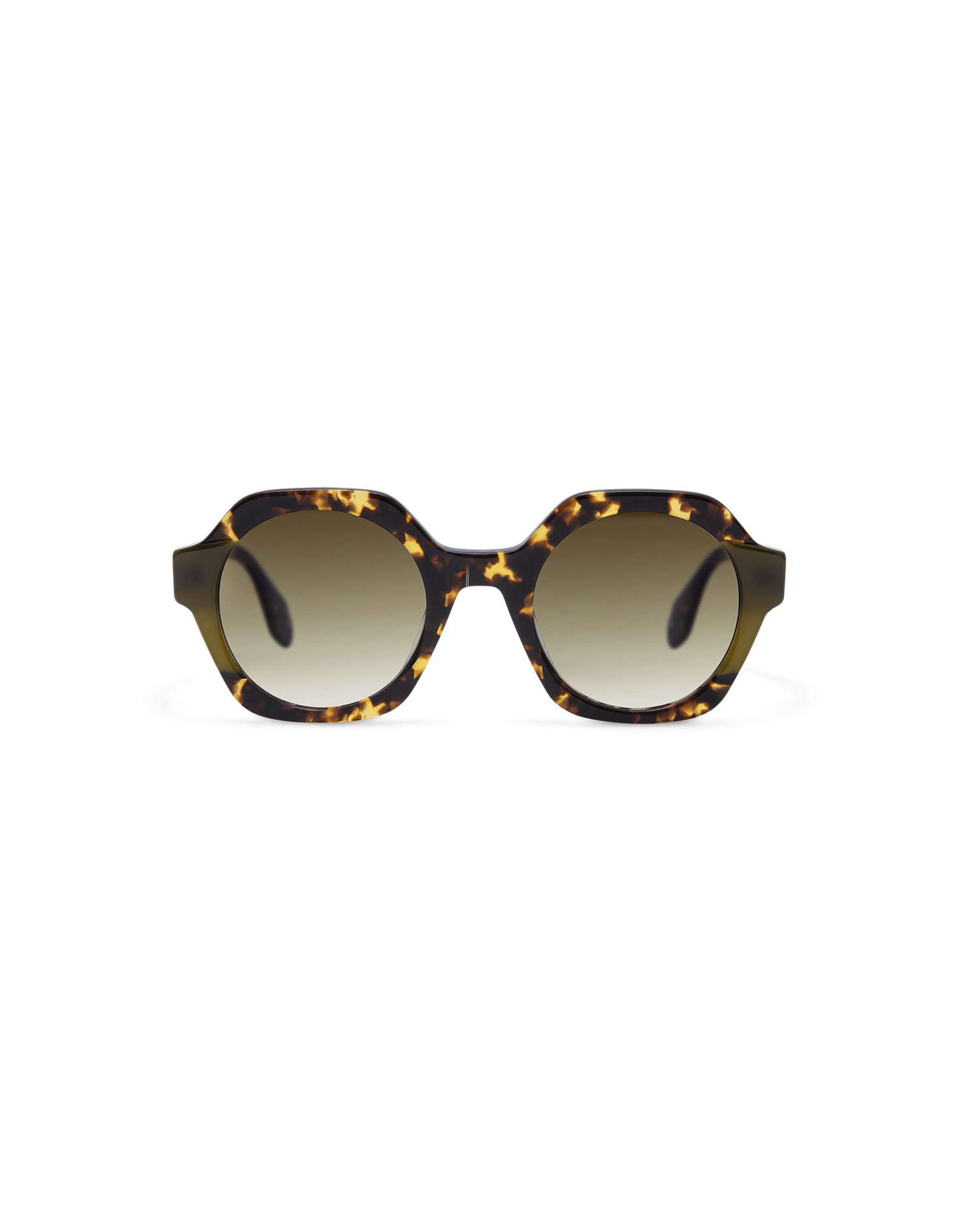 LIVENA: Geométricas Acetato Havana sunglasses by GIGI STUDIOS 13614