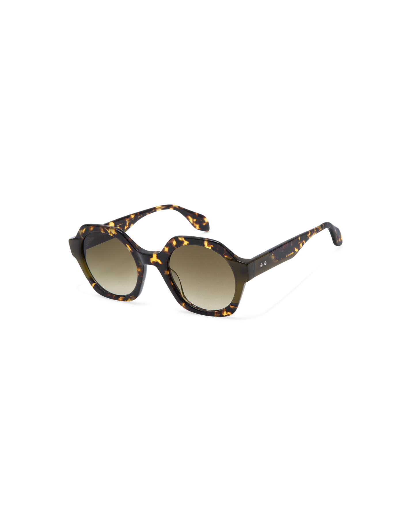 LIVENA: Geométricas Acetato Havana sunglasses by GIGI STUDIOS 13615