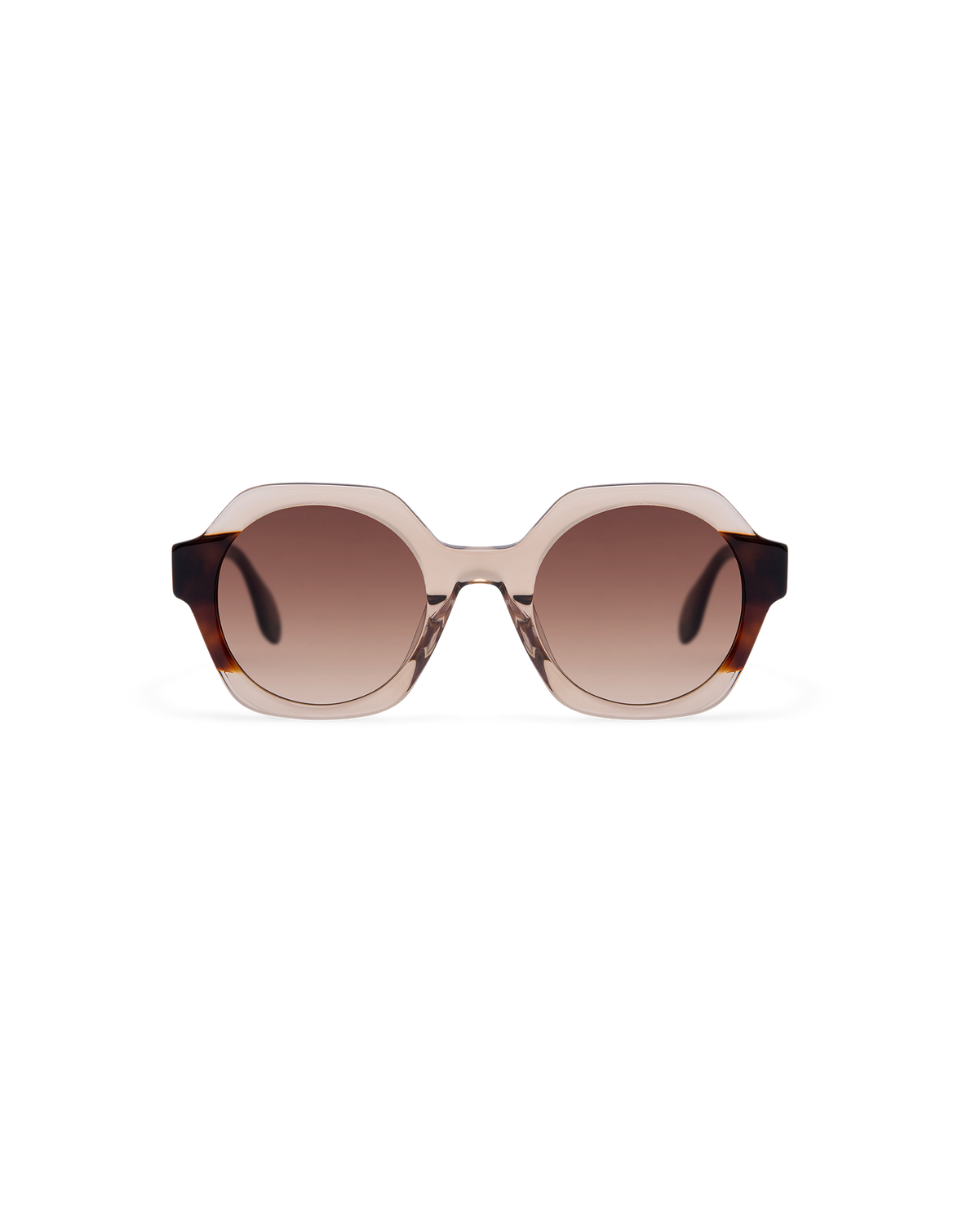 LIVENA: Geométricas Acetato Marrón sunglasses by GIGI STUDIOS 13616