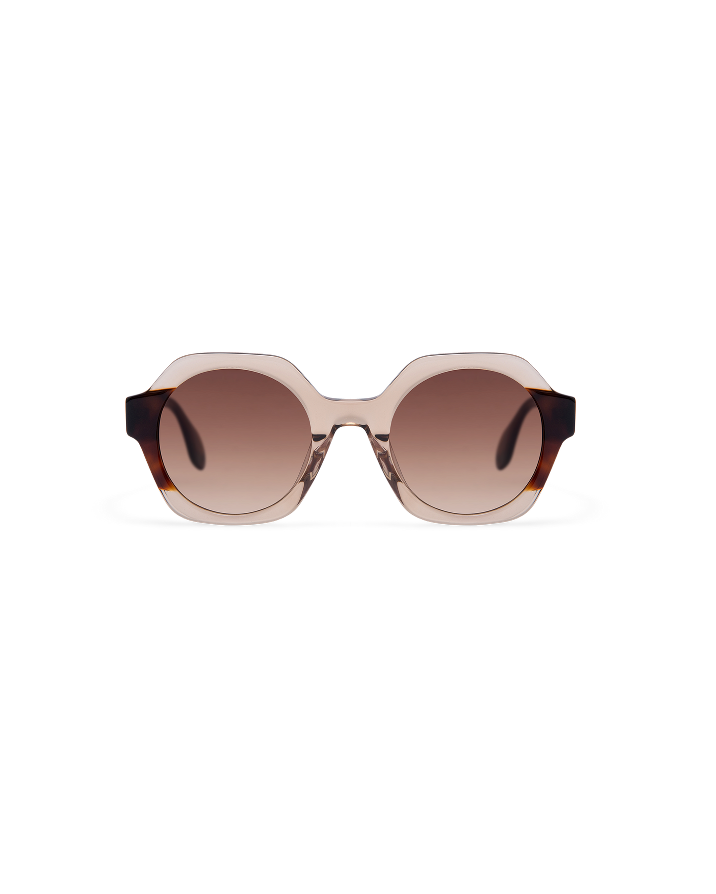 LIVENA: Geométricas Acetato Marrón sunglasses by GIGI STUDIOS 13616