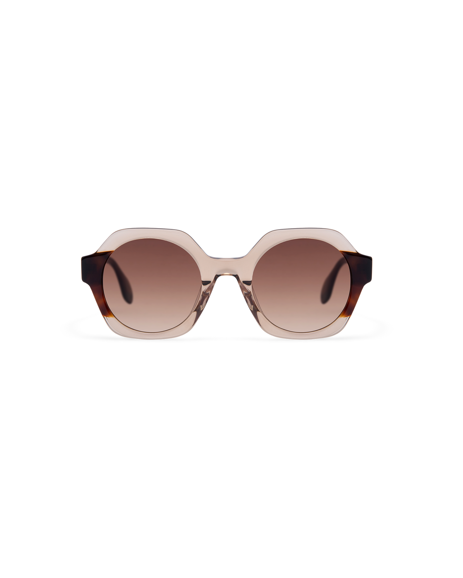 LIVENA: Geométricas Acetato Marrón sunglasses by GIGI STUDIOS 13616