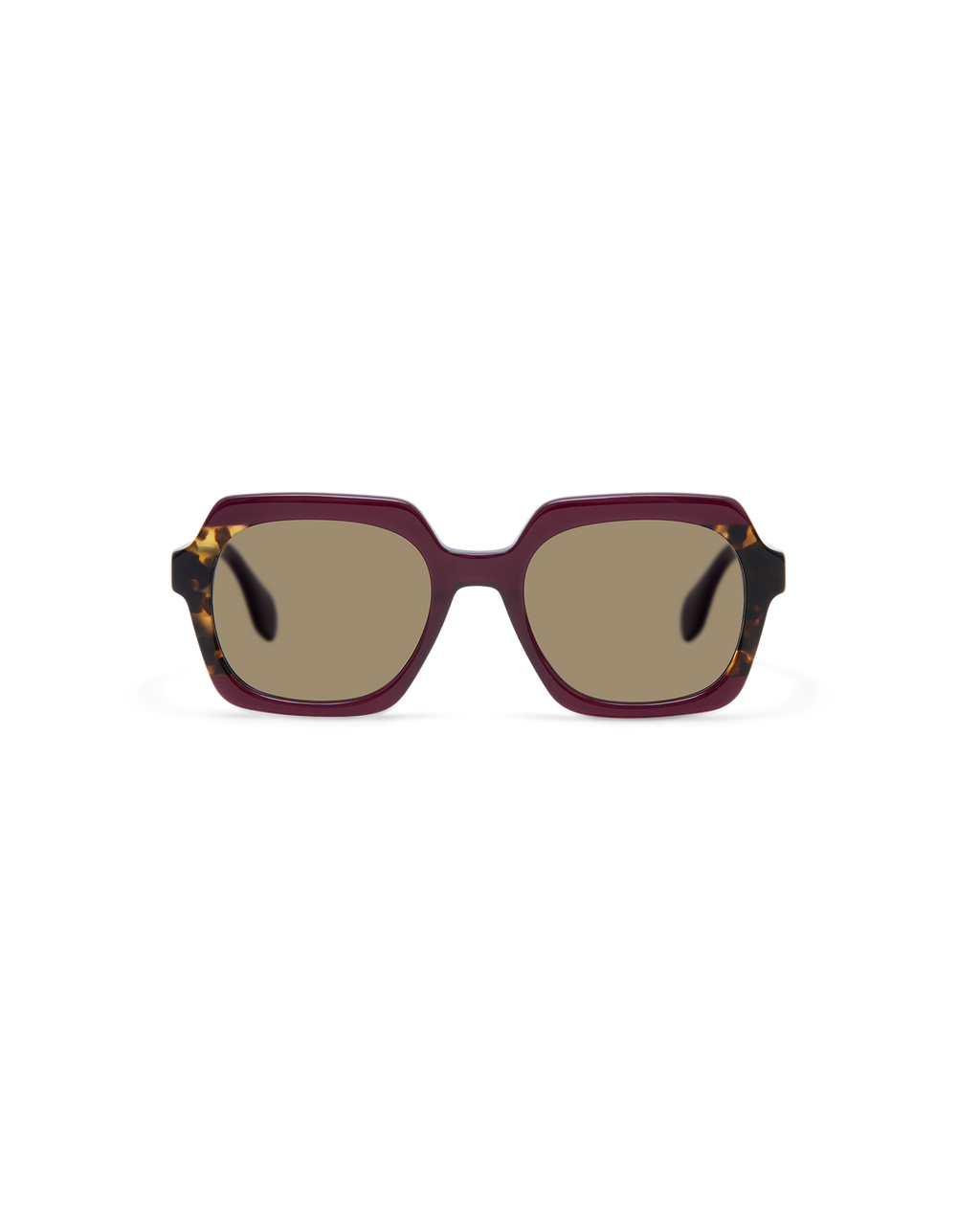 ALYRA: Geométricas Acetato Rojo sunglasses by GIGI STUDIOS 13622