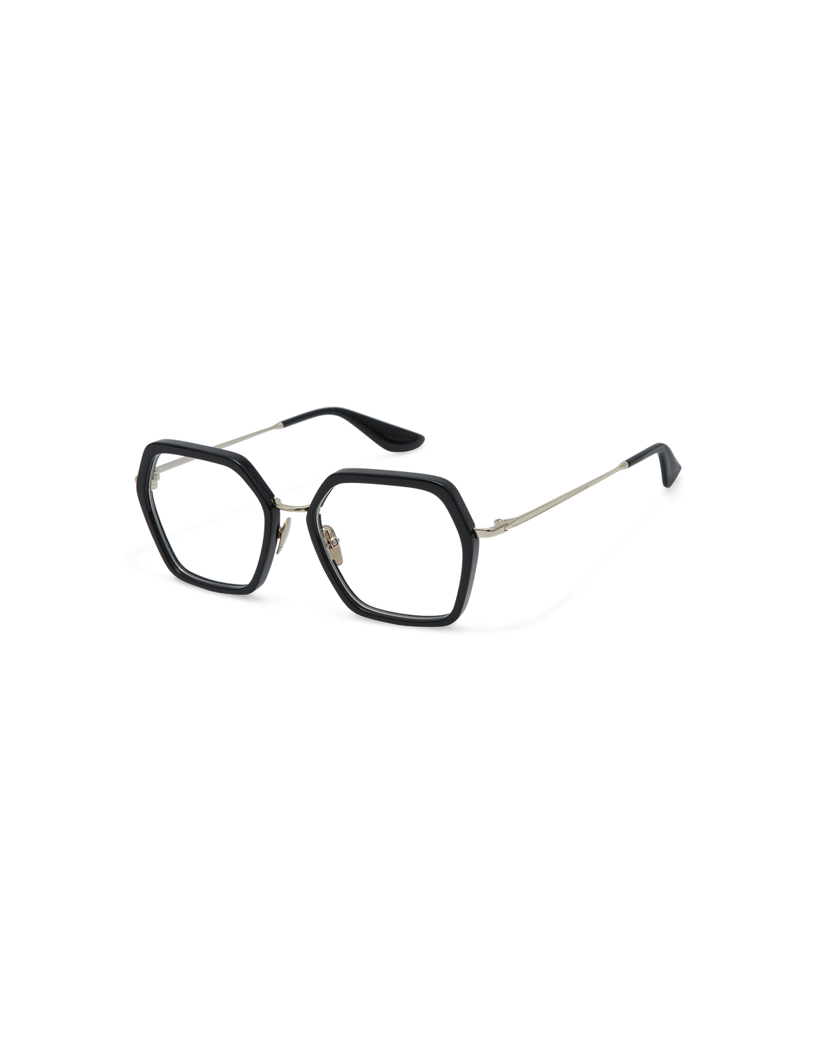 ALONA: Geométricas Acetato-Metal Noir optical glasses by GIGI STUDIOS 13631