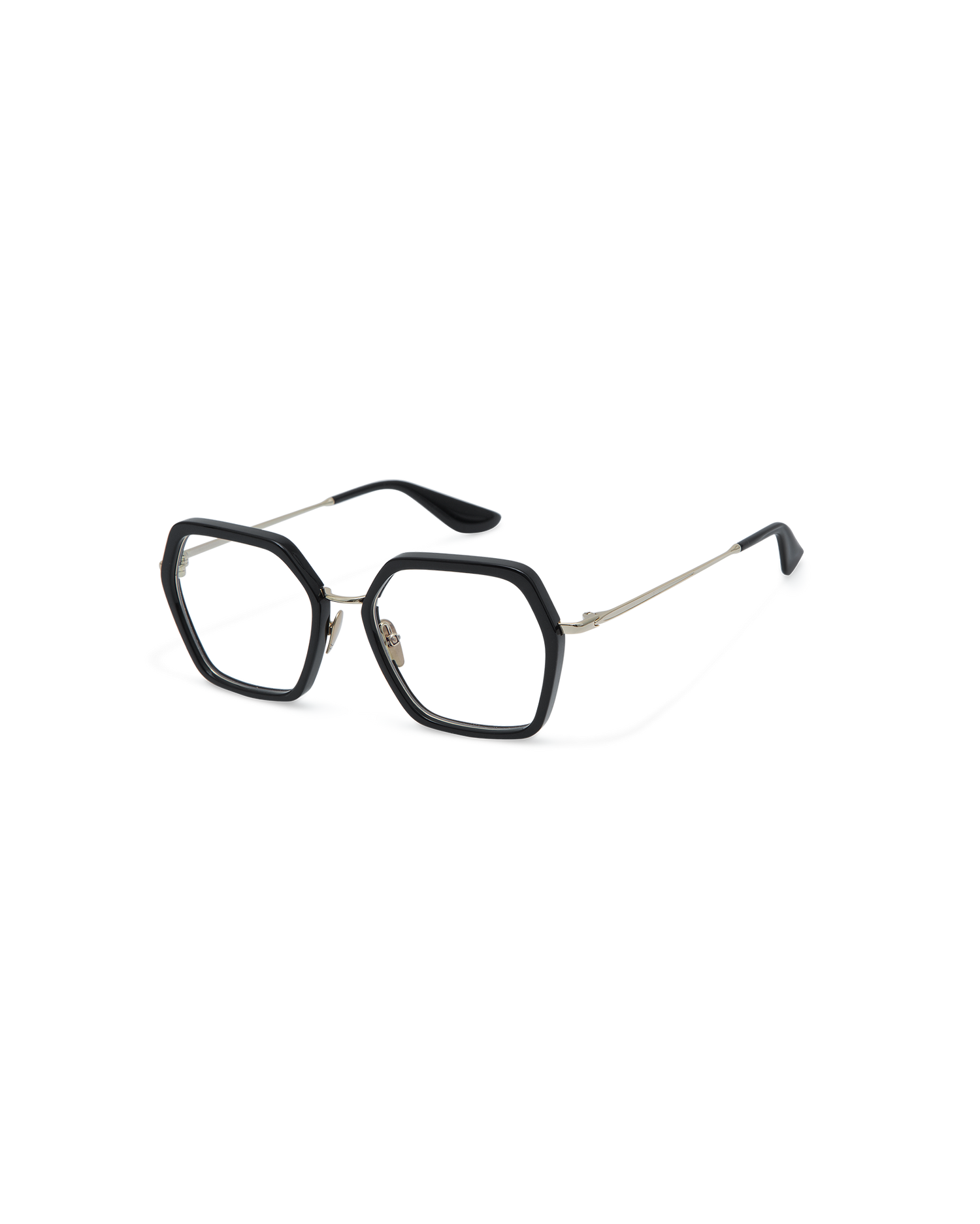 ALONA: Geométricas Acetato-Metal Noir optical glasses by GIGI STUDIOS 13631