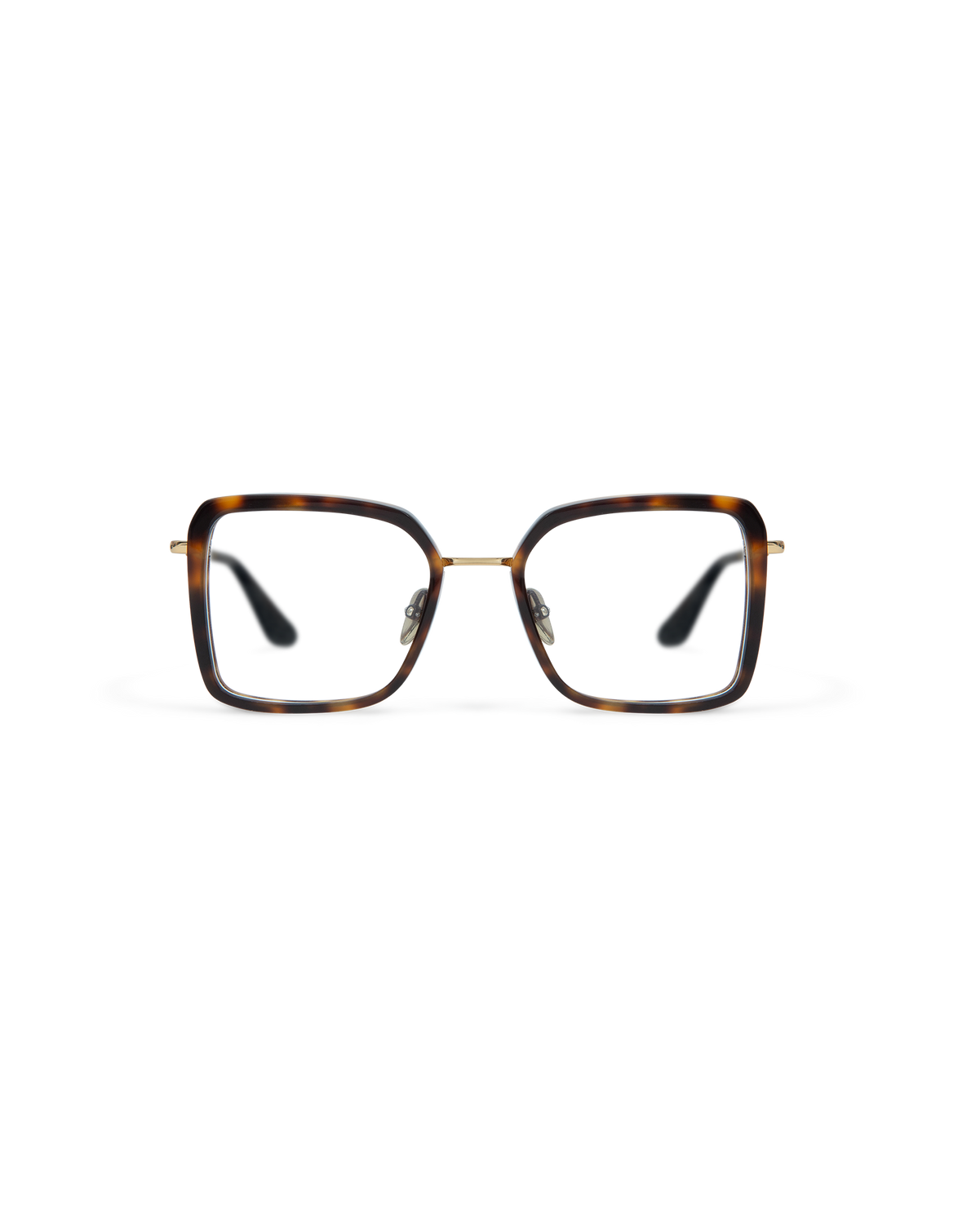 ELANA: Cat Eye Acetato-Metal Havana optical glasses by GIGI STUDIOS 13638
