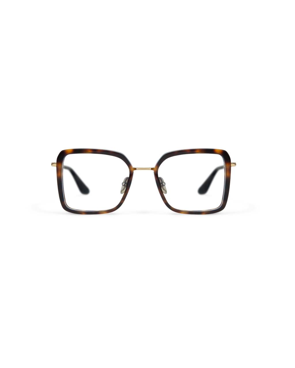 ELANA: Cat Eye Acetato-Metal Havana optical glasses by GIGI STUDIOS 13638