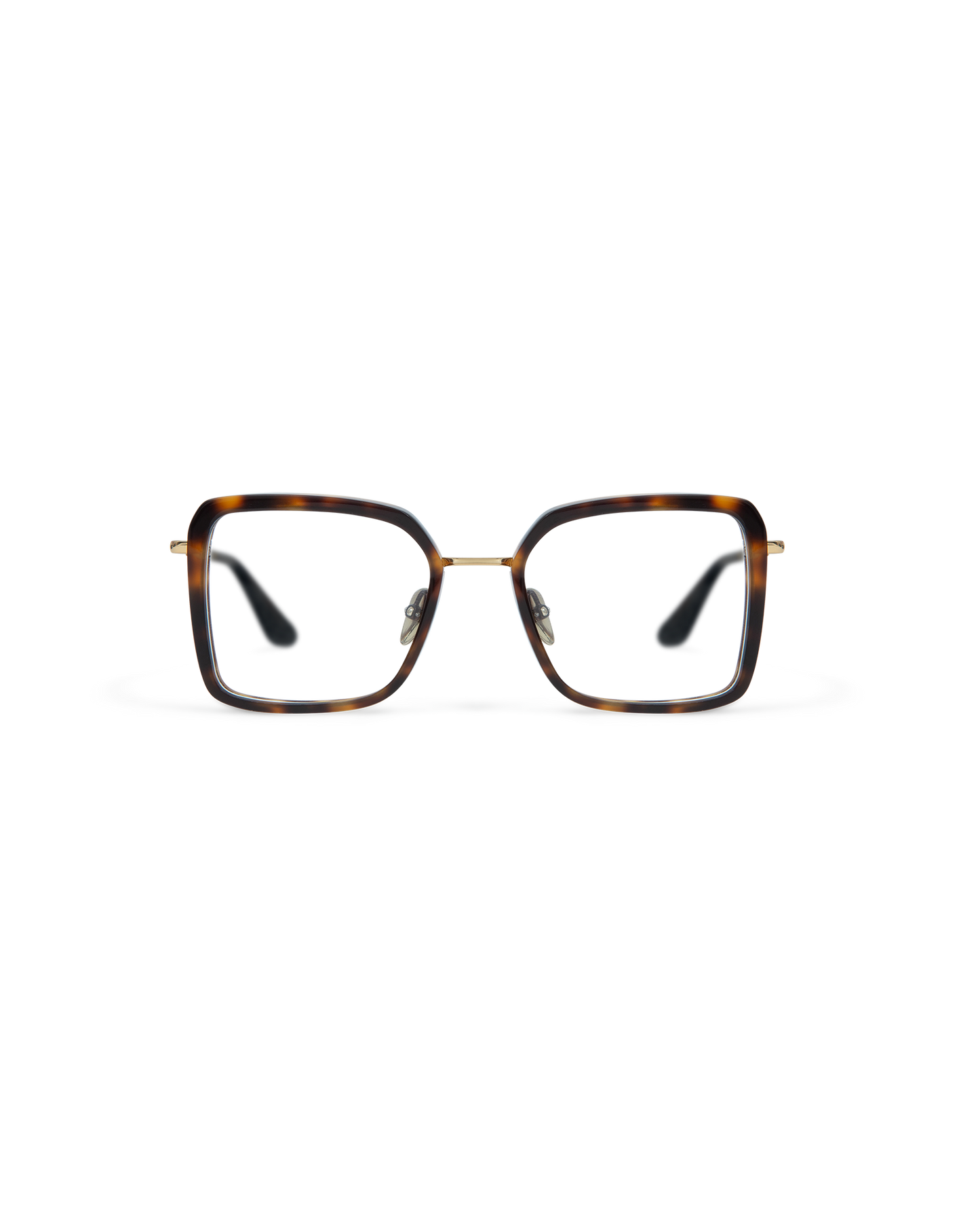 ELANA: Cat Eye Acetato-Metal Havana optical glasses by GIGI STUDIOS 13638