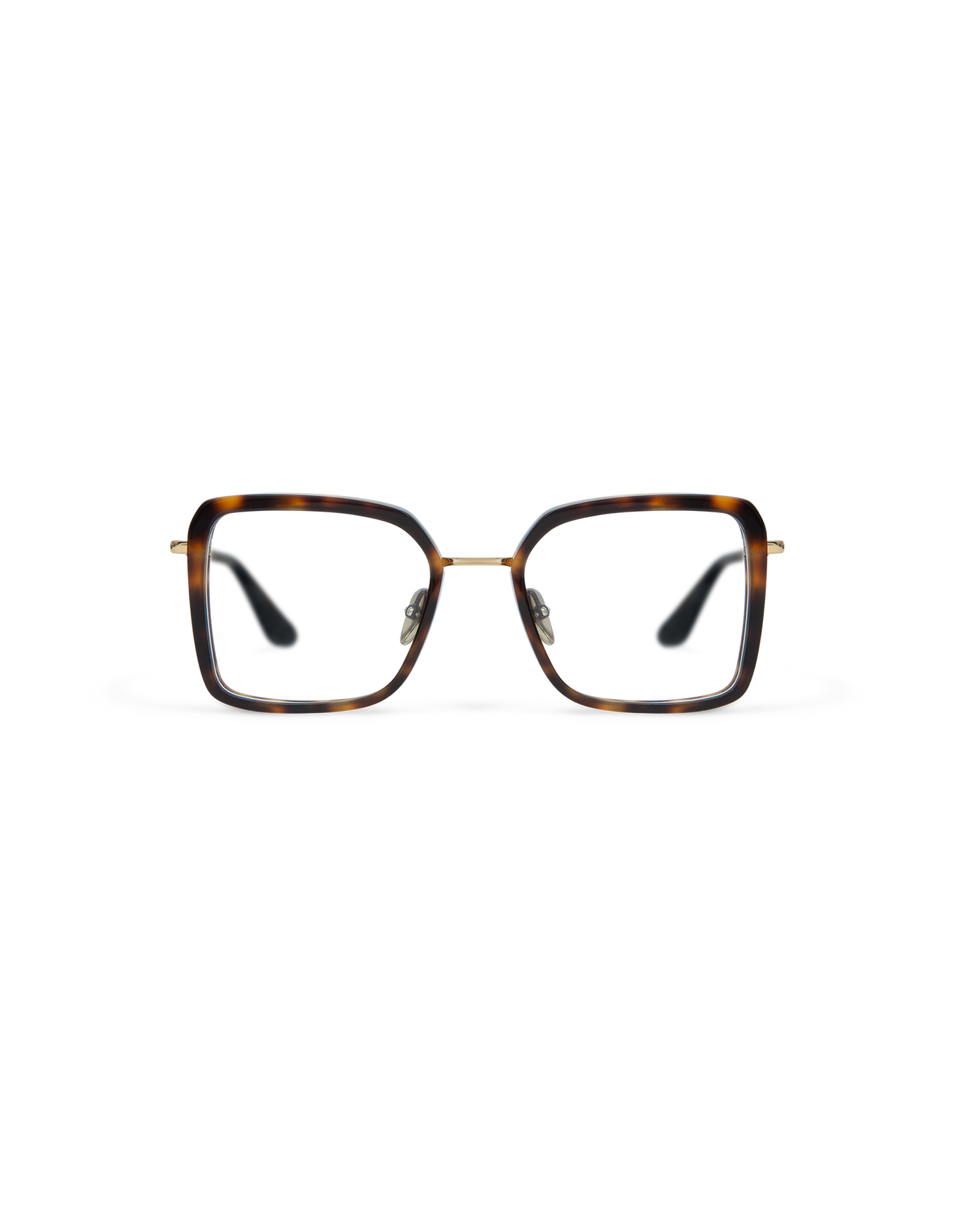 ELANA: Cat Eye Acetato-Metal Havana optical glasses by GIGI STUDIOS 13638
