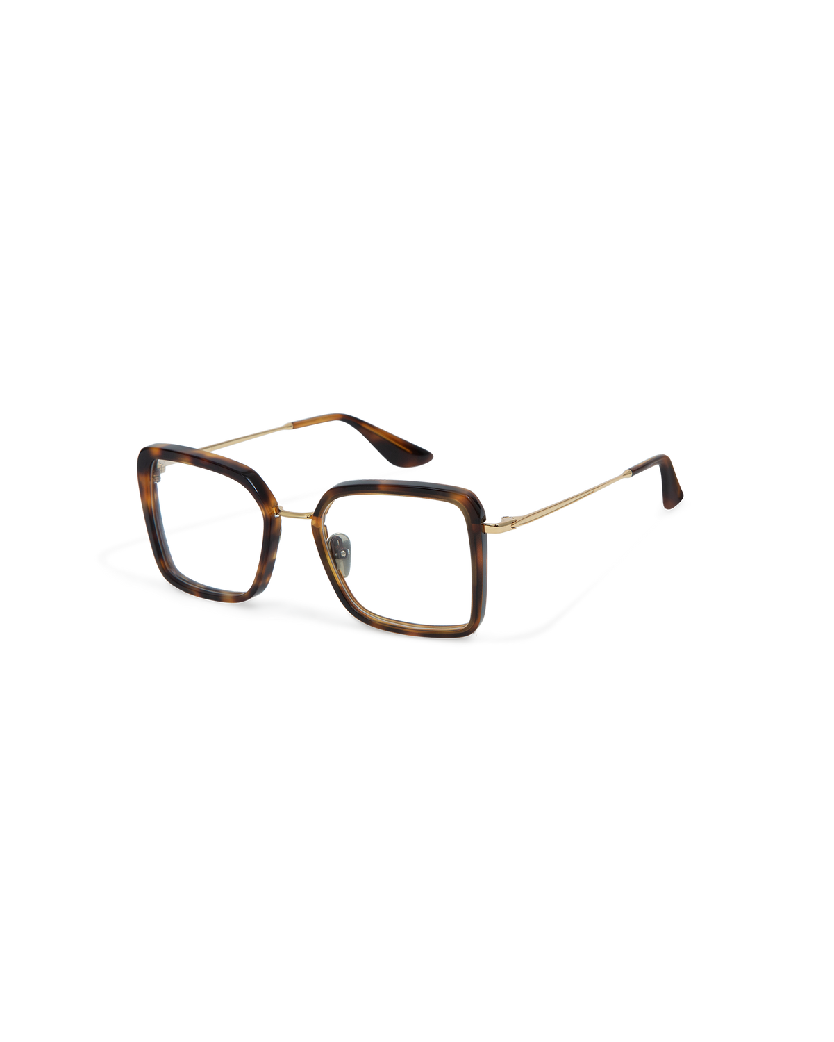ELANA: Cat Eye Acetato-Metal Havana optical glasses by GIGI STUDIOS 13639