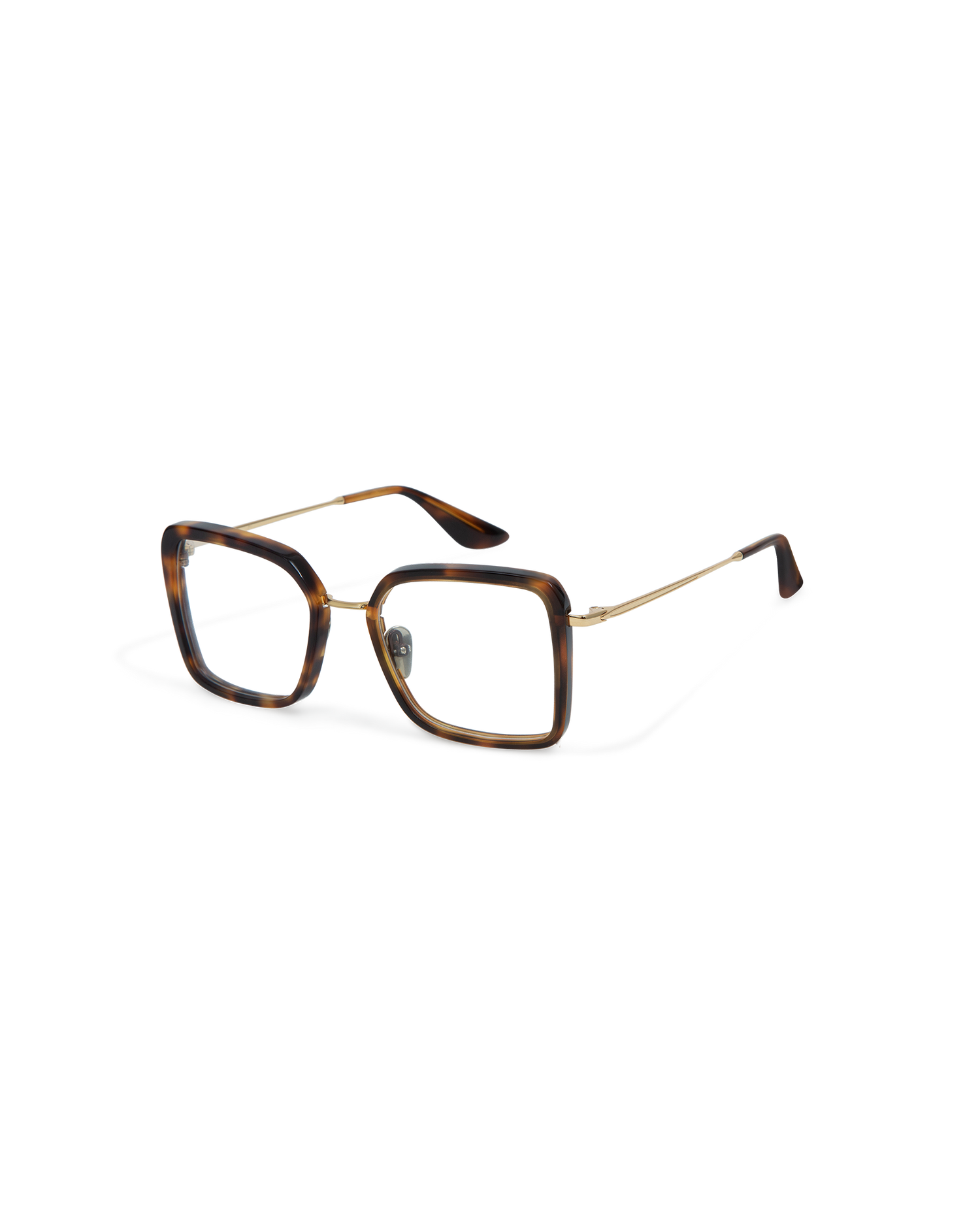 ELANA: Cat Eye Acetato-Metal Havana optical glasses by GIGI STUDIOS 13639
