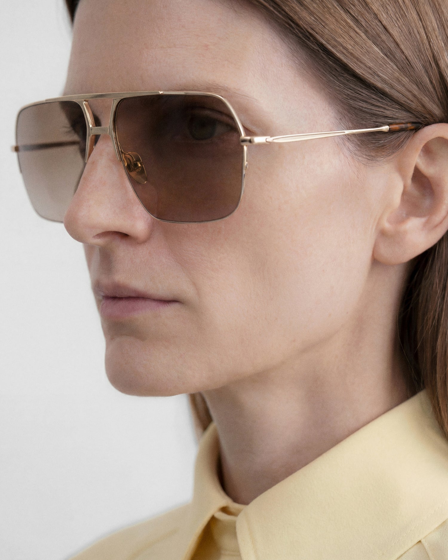 SORENA: Aviador Metal Doré sunglasses by GIGI STUDIOS 14238