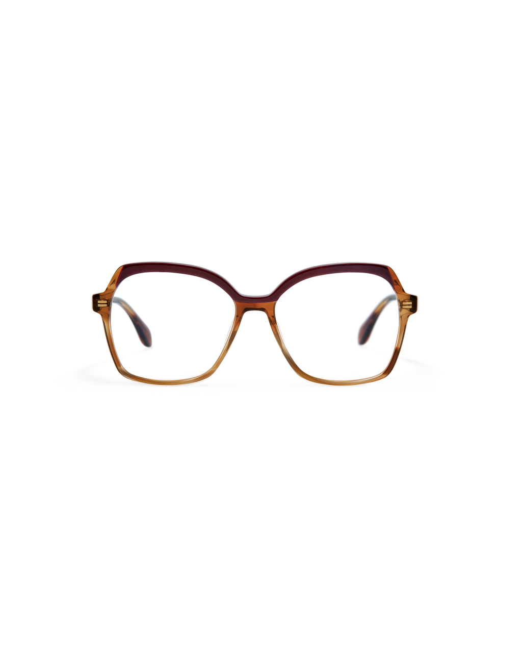 KALIA: Cuadrada Acetato Marrón optical glasses by GIGI STUDIOS 14462