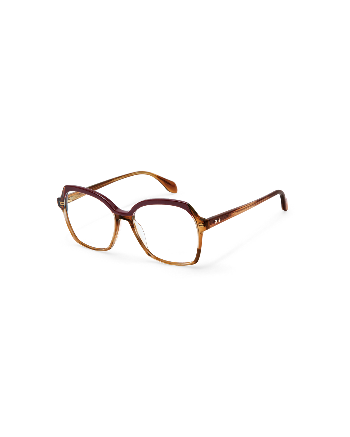 KALIA: Cuadrada Acetato Marrón optical glasses by GIGI STUDIOS 14526