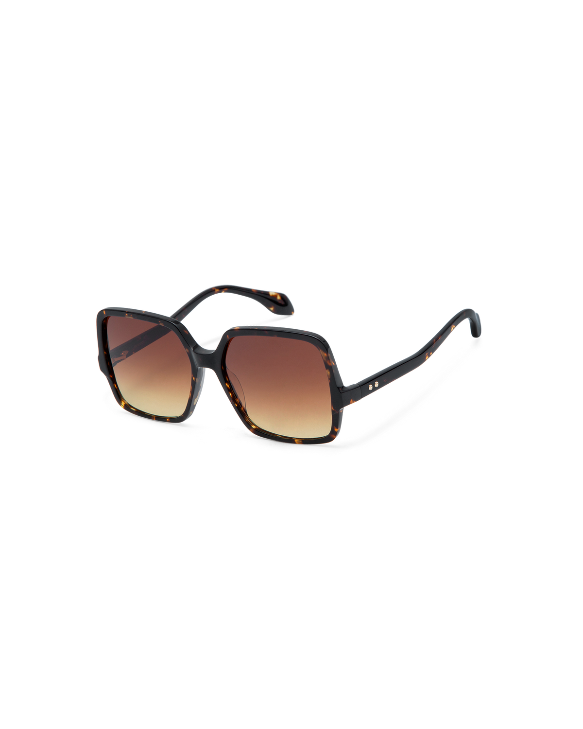 KARIS: Cuadrada Acetato Havana sunglasses by GIGI STUDIOS 14528