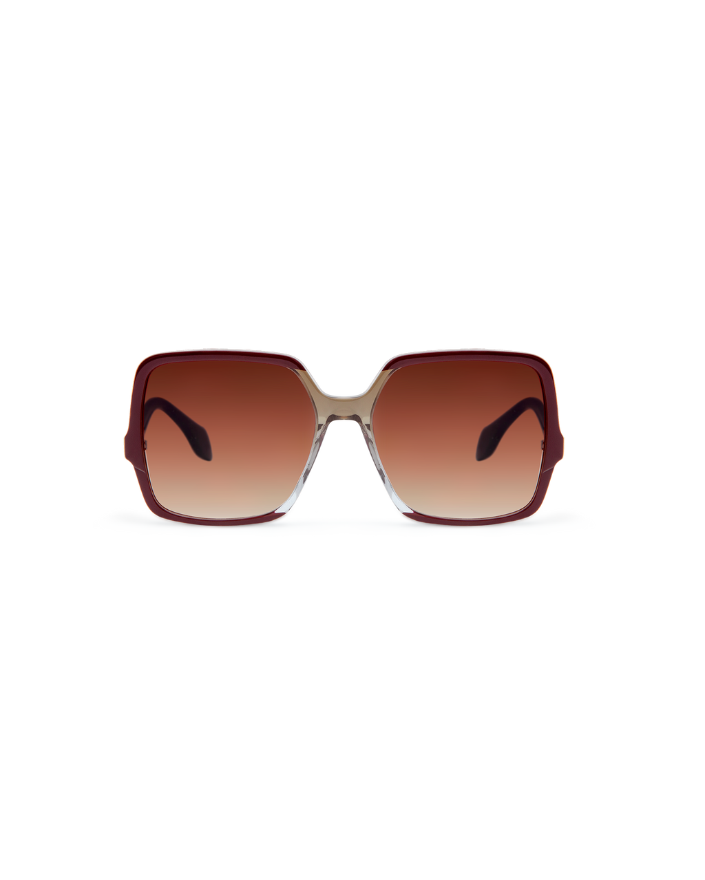 KARIS: Cuadrada Acetato Marrón sunglasses by GIGI STUDIOS 14465