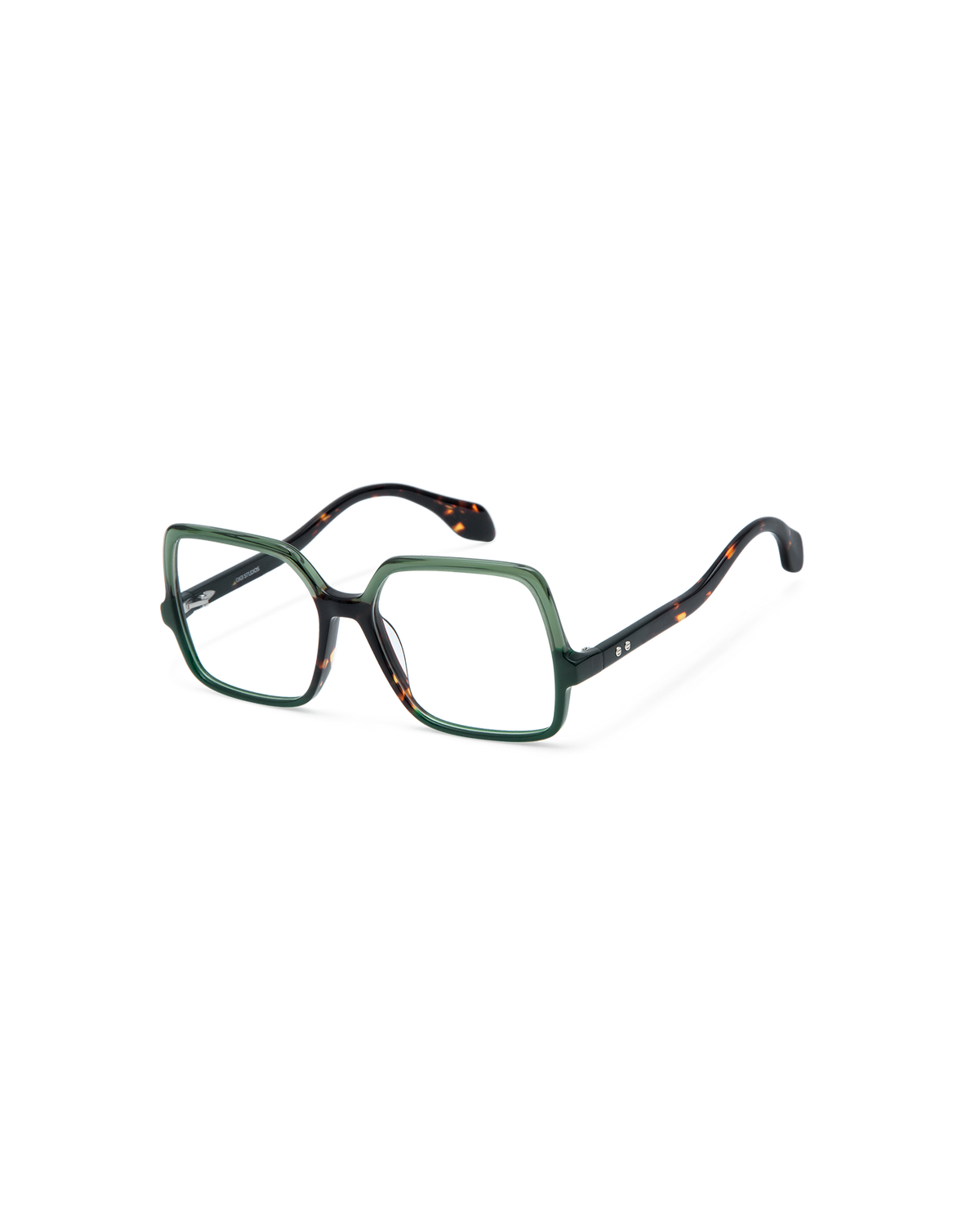 LEVONA: Cuadrada Acetato Verde optical glasses by GIGI STUDIOS 14541