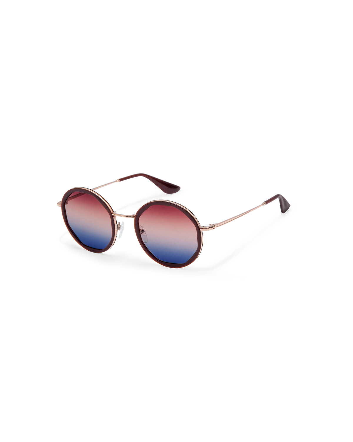 ALBA: Geométricas Acetato-Metal Marrón optical glasses by GIGI STUDIOS 14545