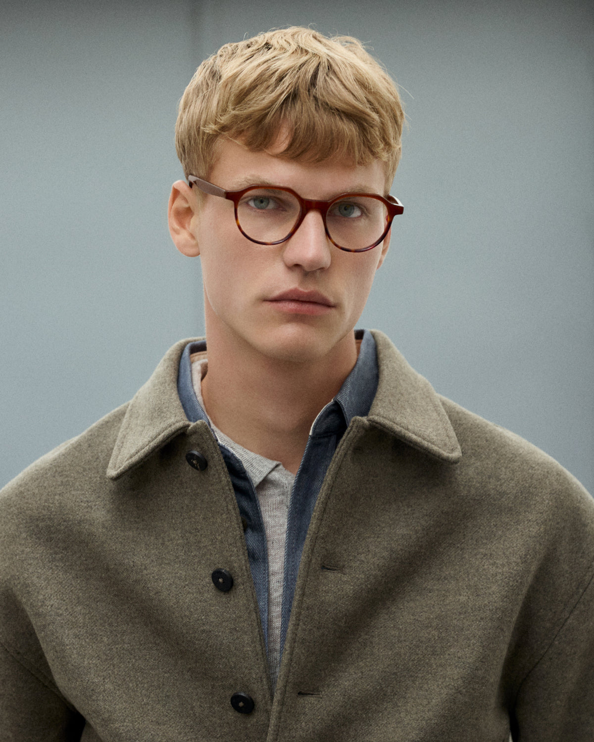 LYNCH: Redondas Acetato Marrón optical glasses by GIGI STUDIOS 14587