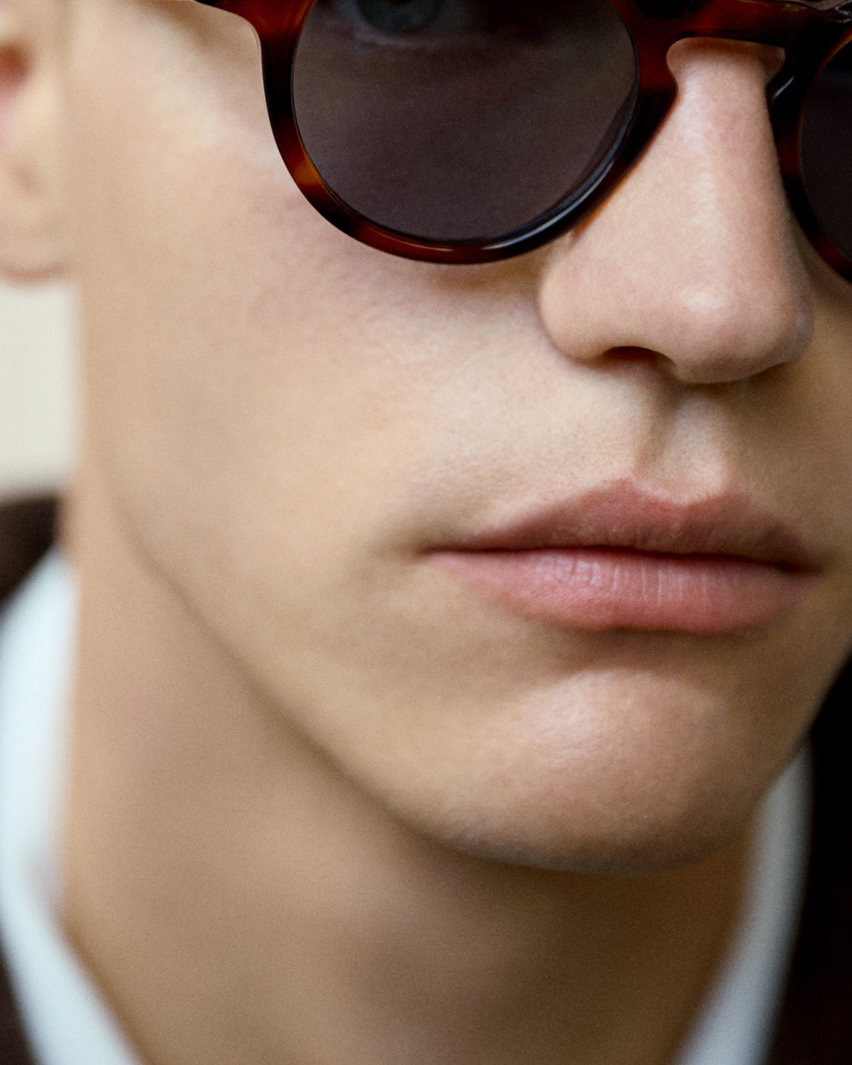JAMES: Redondas Acetato Havana sunglasses by GIGI STUDIOS 14621