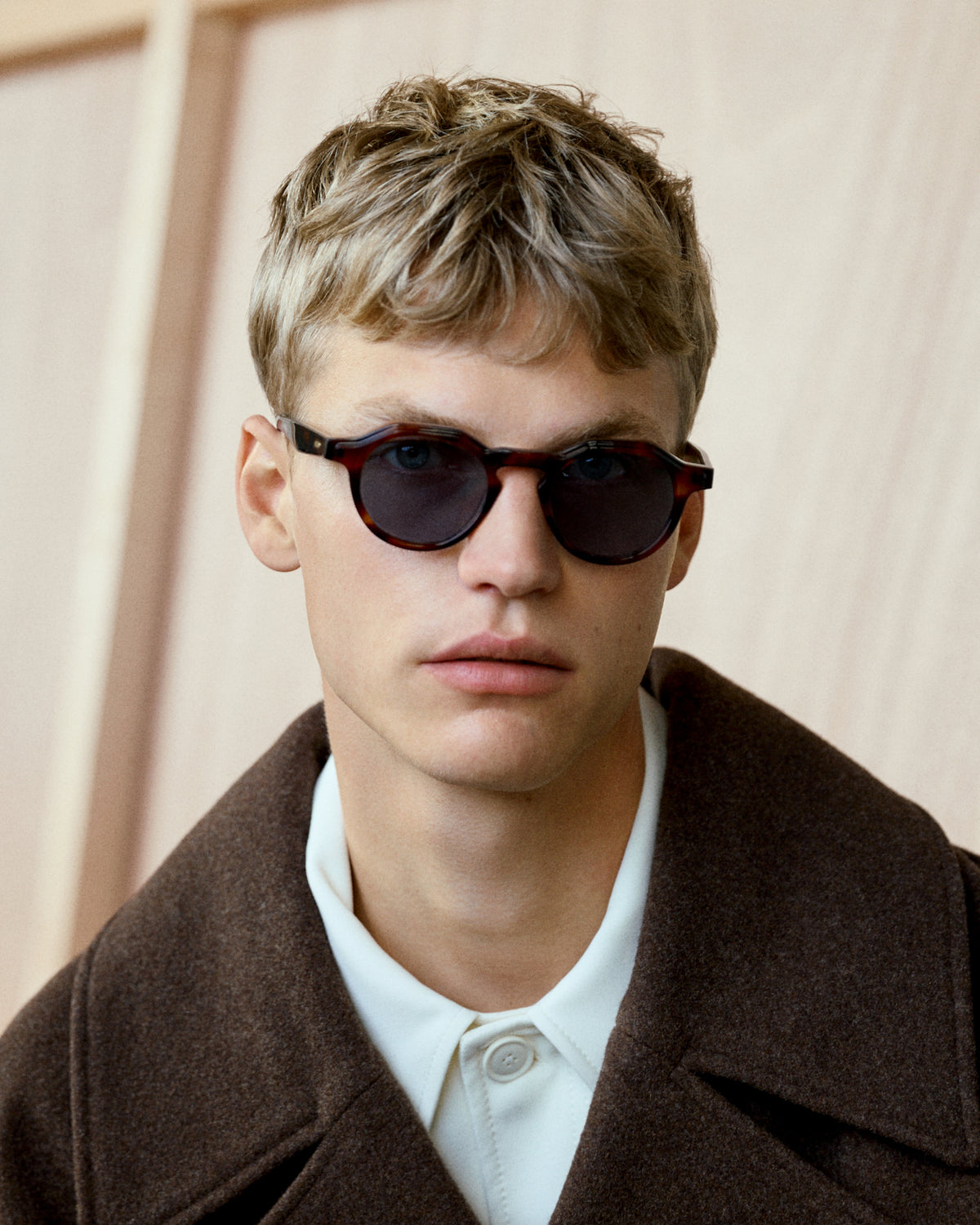 JAMES: Redondas Acetato Havana sunglasses by GIGI STUDIOS 14622