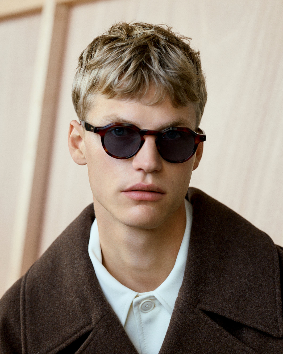 JAMES: Redondas Acetato Havana sunglasses by GIGI STUDIOS 14622