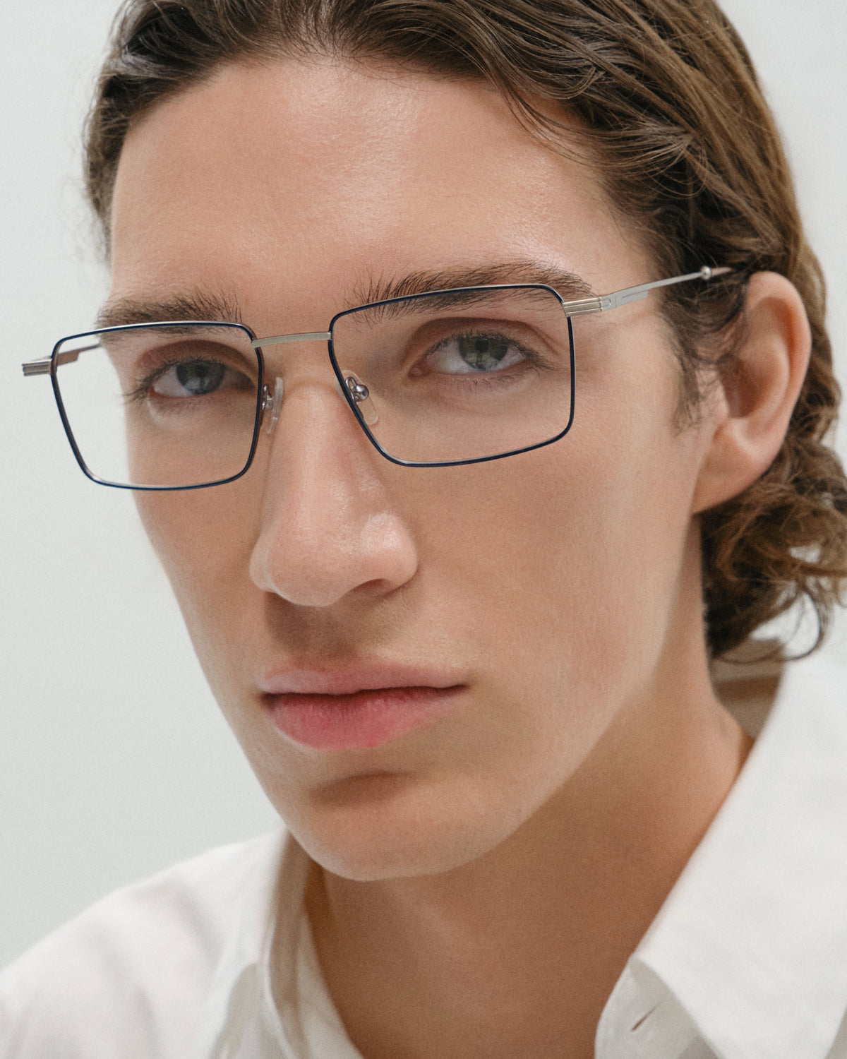 TORAN: Rectangular Metal Azul optical glasses by GIGI STUDIOS 11518