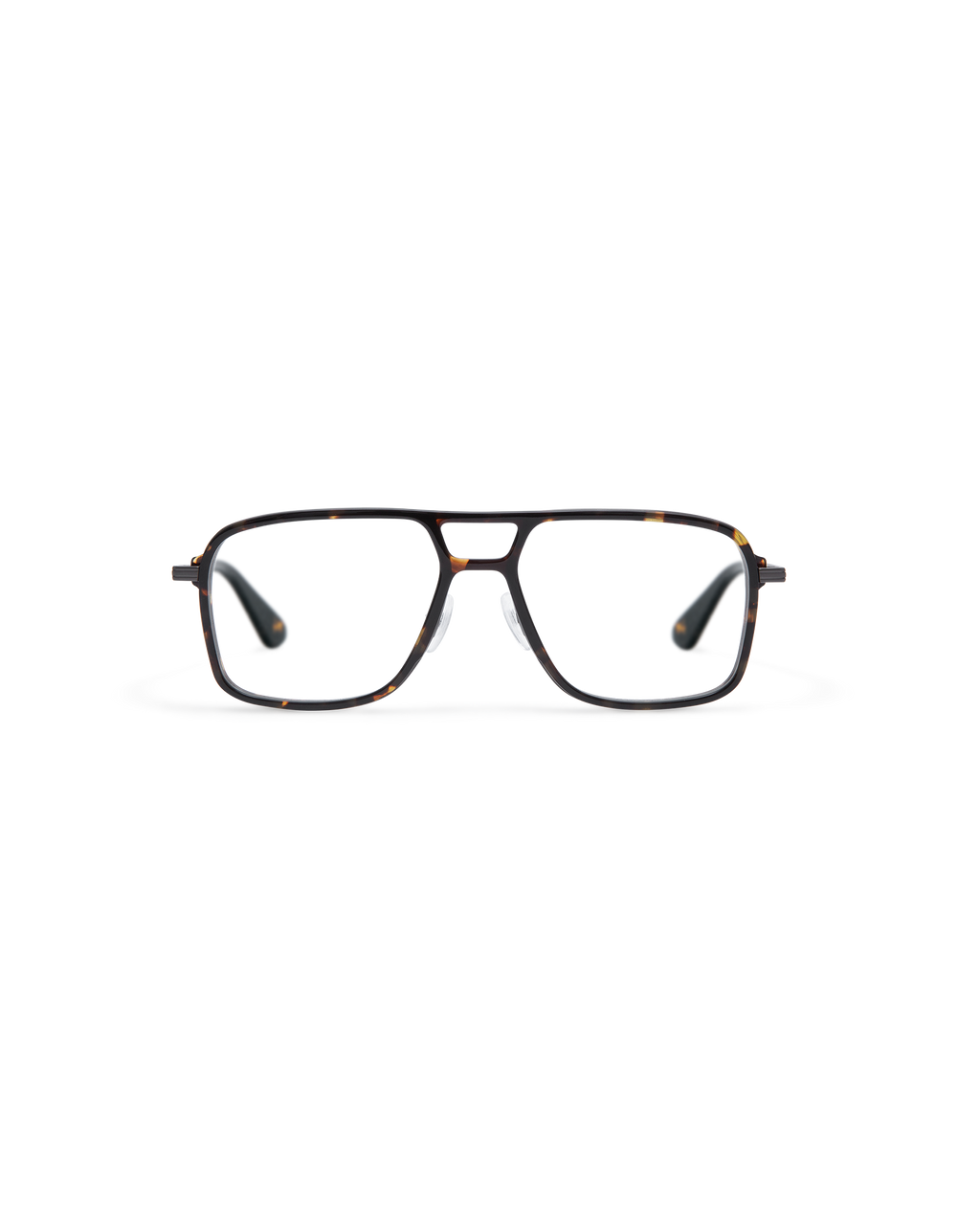 JARETT: Aviador Acetato-Metal Havana optical glasses by GIGI STUDIOS 13709