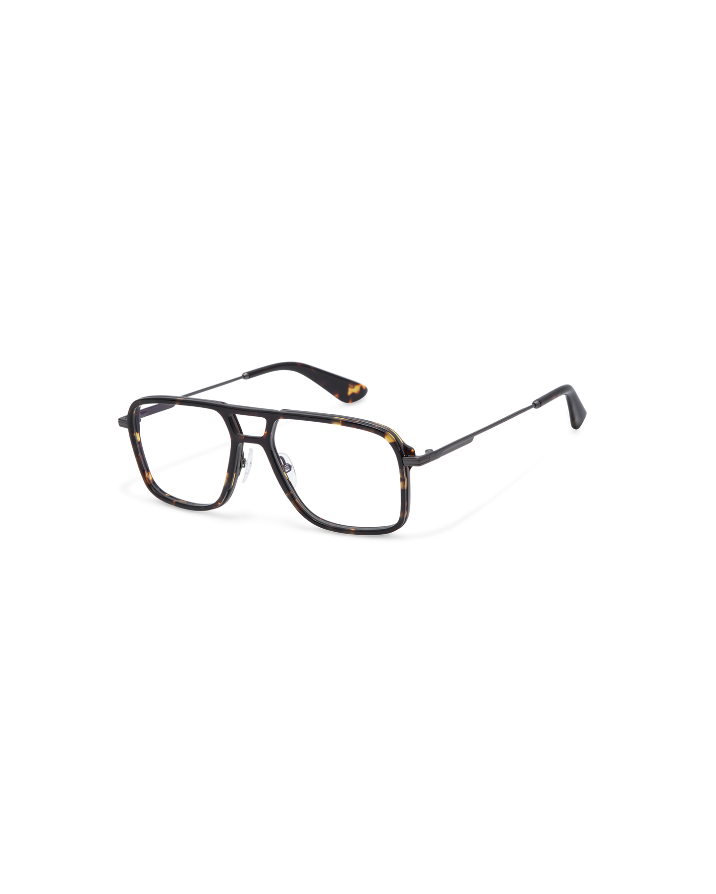 JARETT: Aviador Acetato-Metal Havana optical glasses by GIGI STUDIOS 13710
