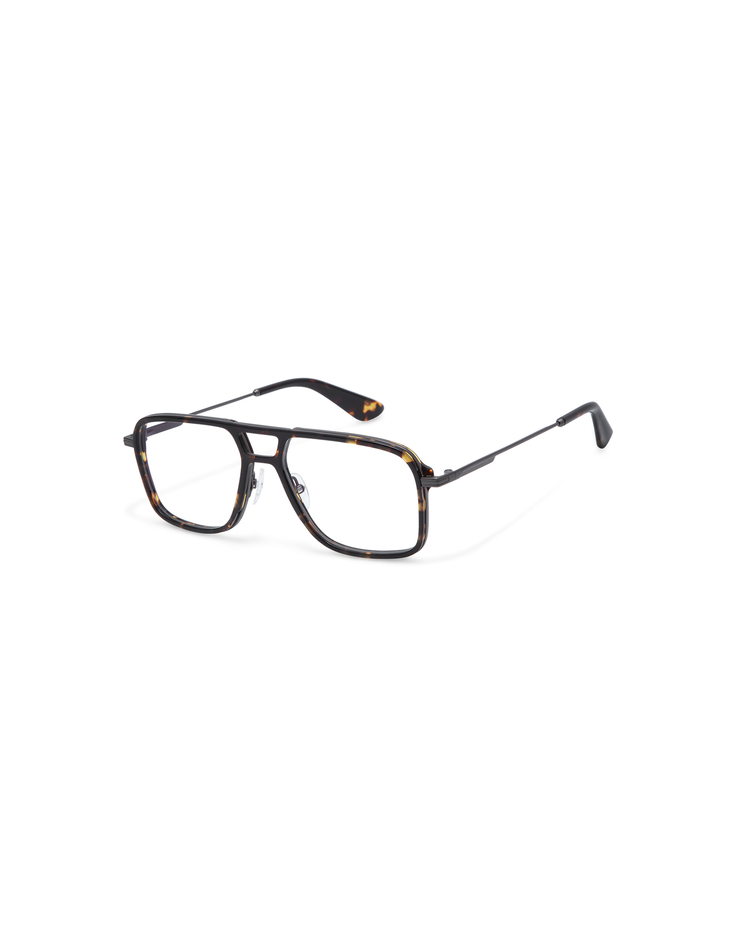 JARETT: Aviador Acetato-Metal Havana optical glasses by GIGI STUDIOS 13710