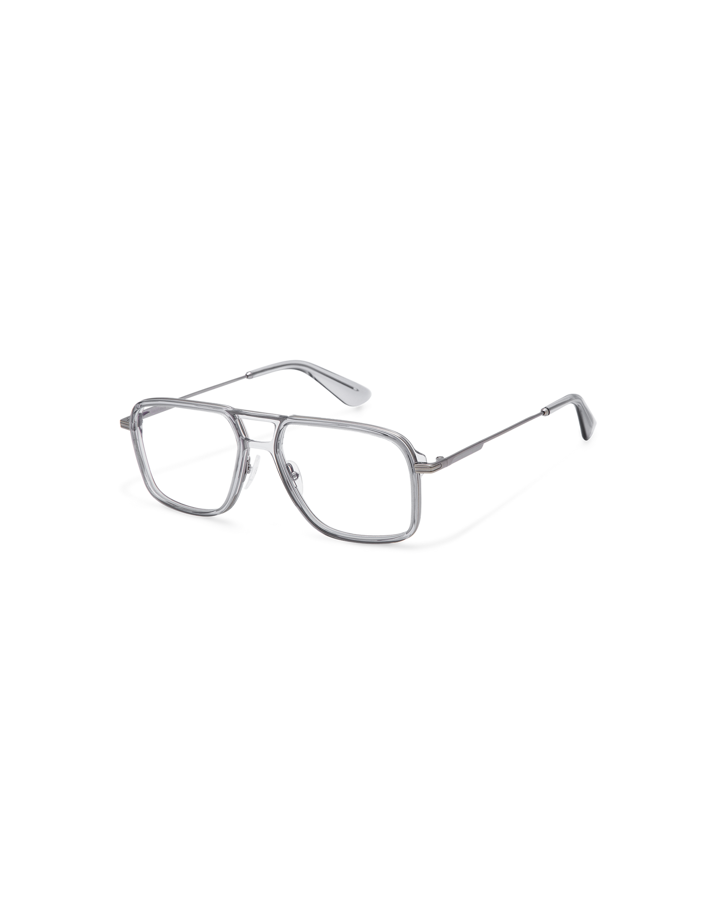 JARETT: Aviador Acetato-Metal Grigio optical glasses by GIGI STUDIOS 13714