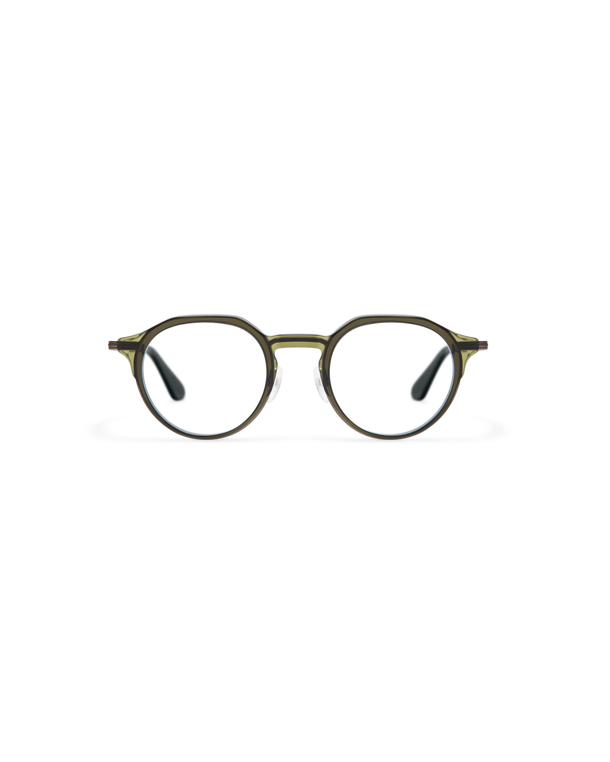 RILKE: Redondas Acetato-Metal Verde optical glasses by GIGI STUDIOS 13719