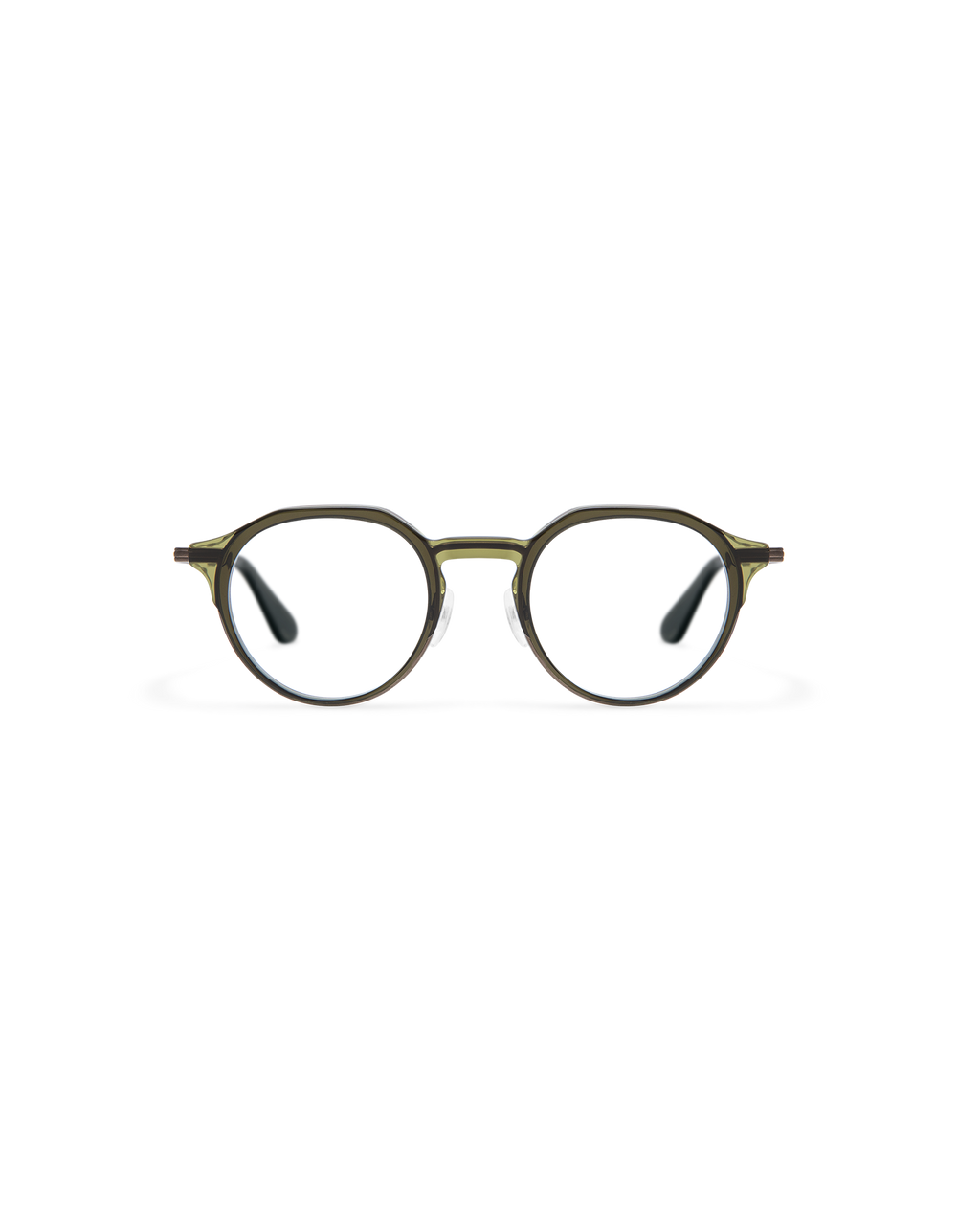 RILKE: Redondas Acetato-Metal Verde optical glasses by GIGI STUDIOS 13719