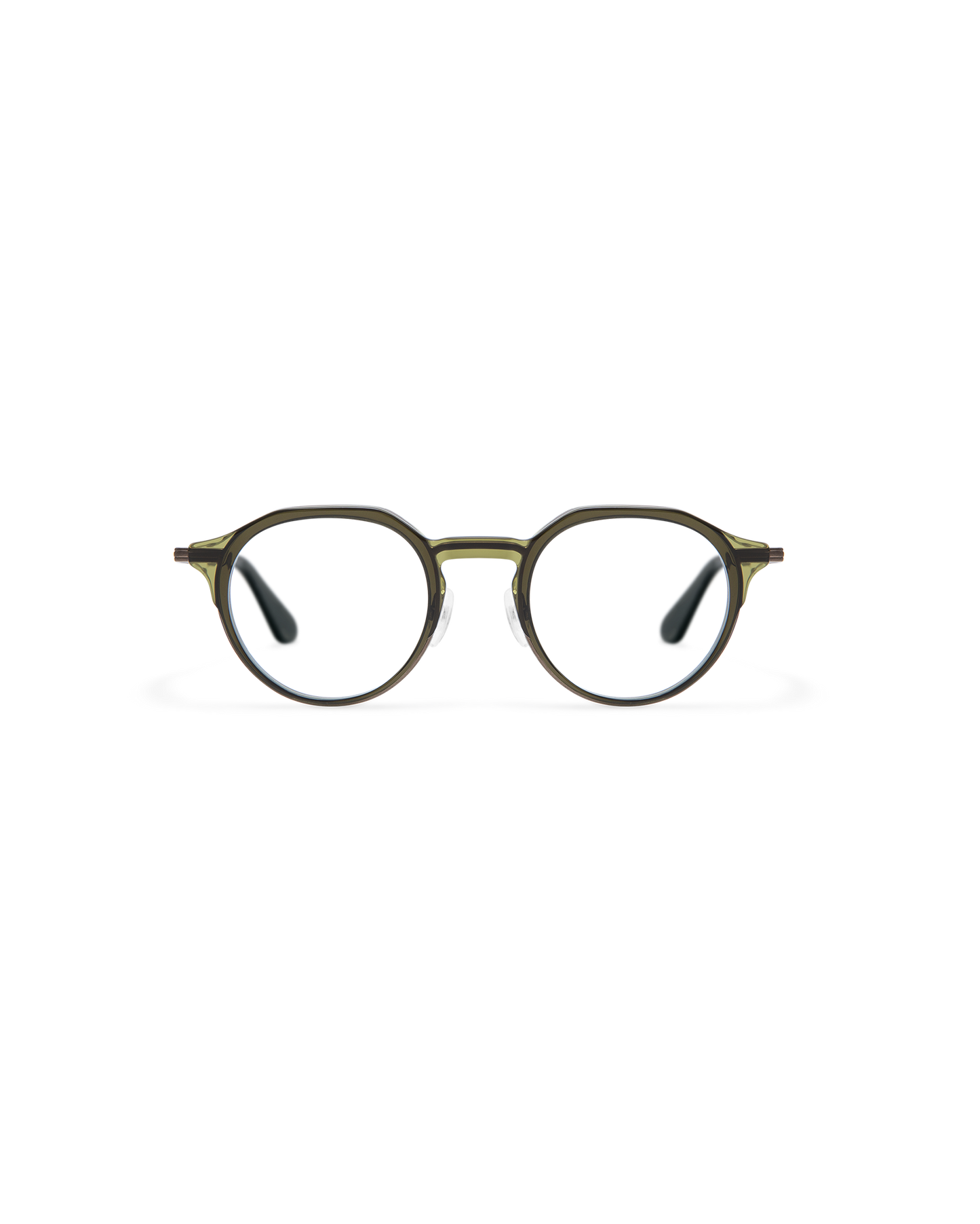 RILKE: Redondas Acetato-Metal Verde optical glasses by GIGI STUDIOS 13719