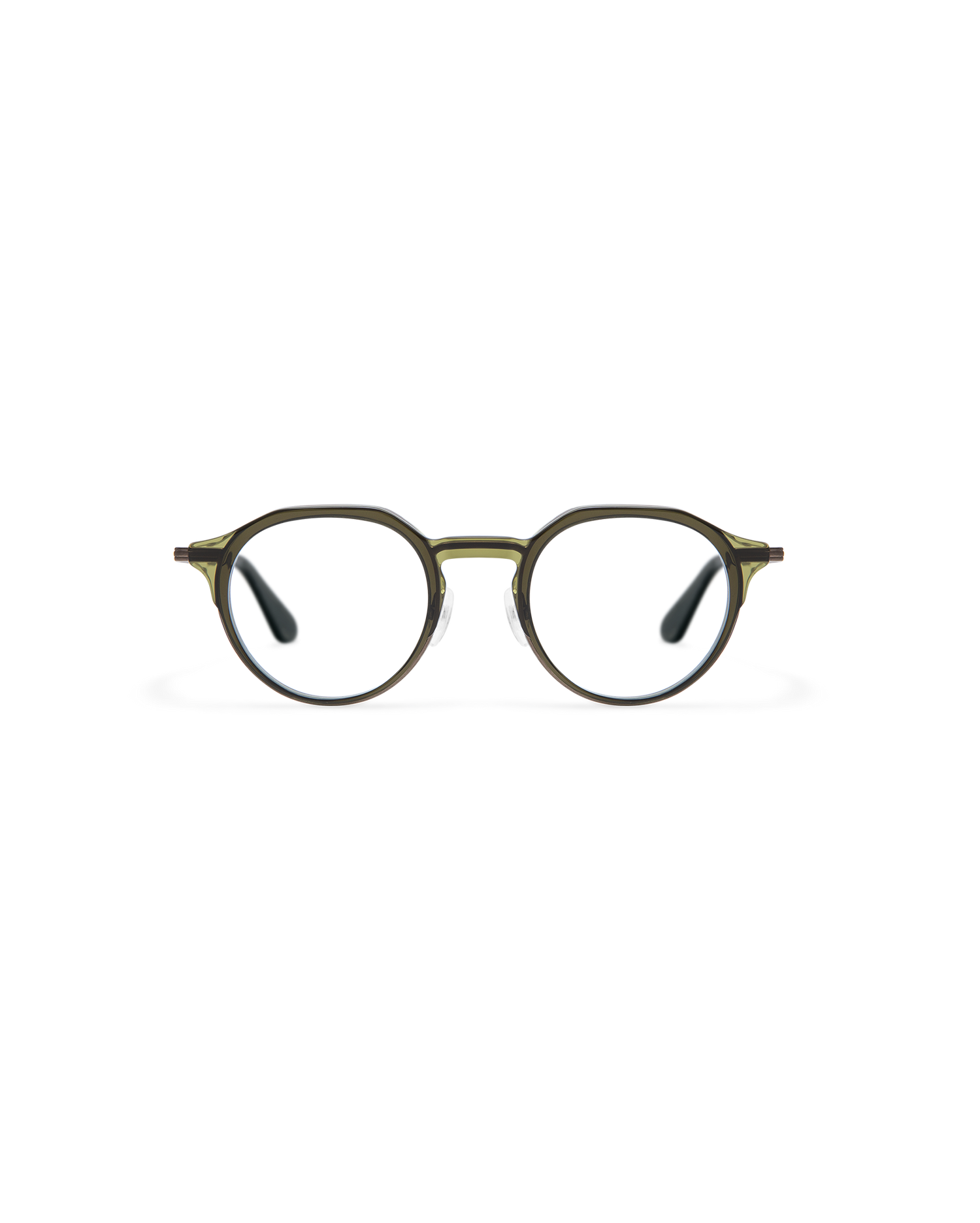 RILKE: Redondas Acetato-Metal Verde optical glasses by GIGI STUDIOS 13719