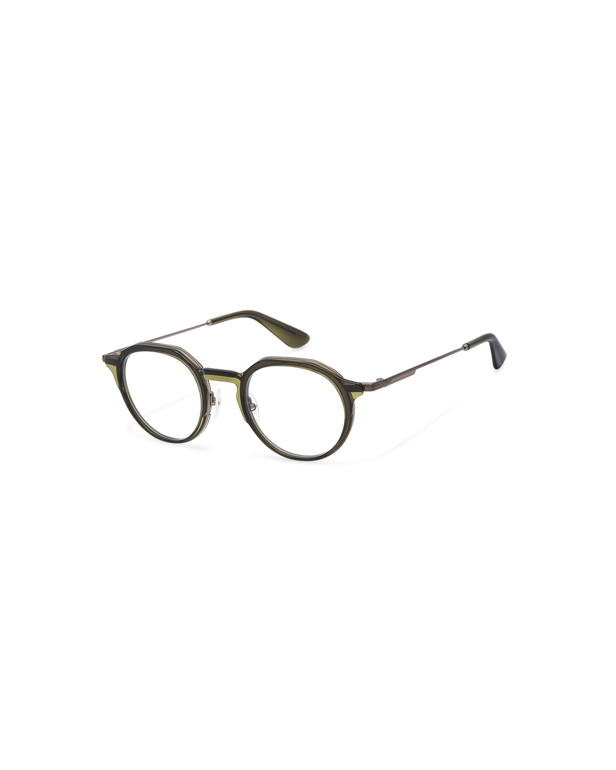 RILKE: Redondas Acetato-Metal Verde optical glasses by GIGI STUDIOS 13720