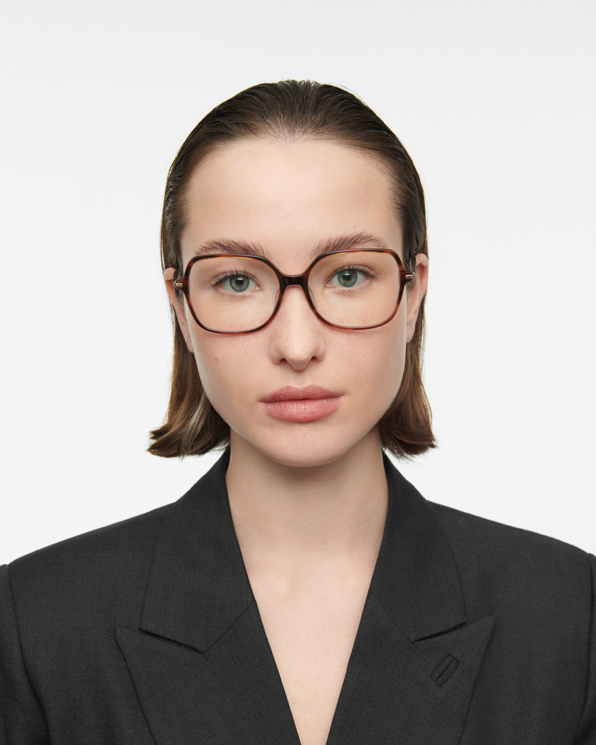 ISLA: Cuadrada Titanio-Acetato Havana optical glasses by GIGI STUDIOS 7747