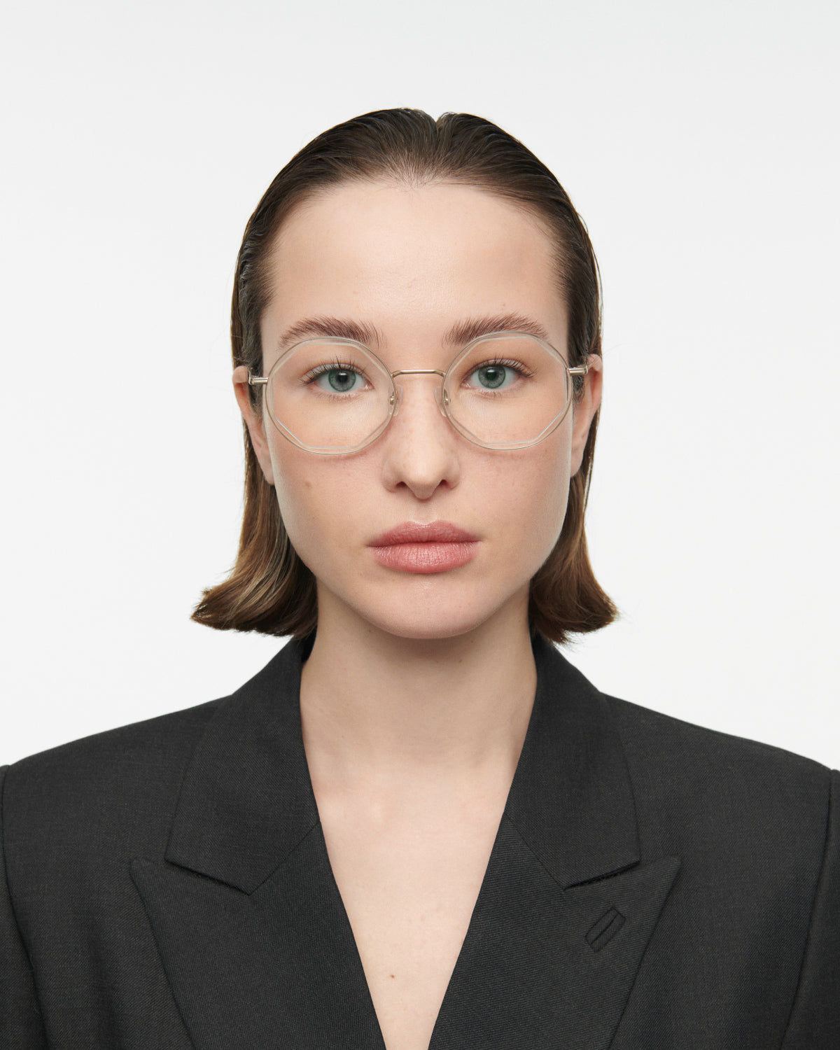 THAMES: Geométricas Titanio-Acetato Jaune optical glasses by GIGI STUDIOS 7759