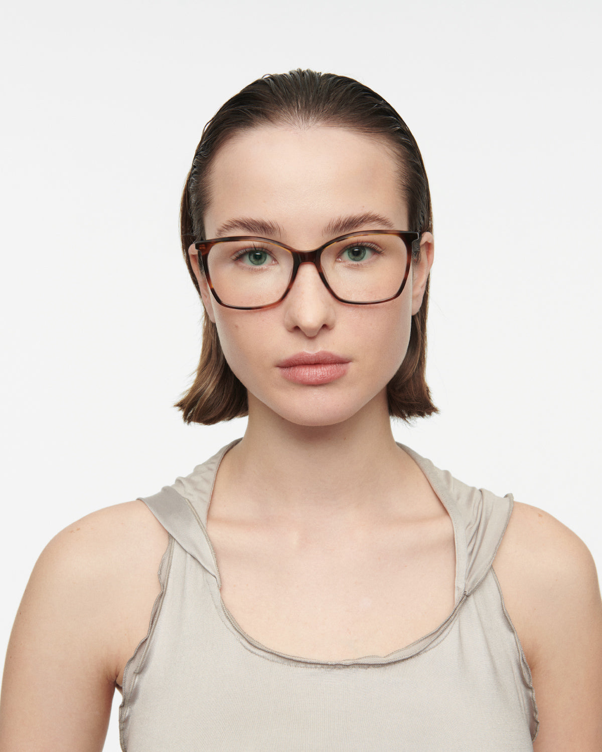 BLUE: Cuadrada Acetato Havana optical glasses by GIGI STUDIOS 7765