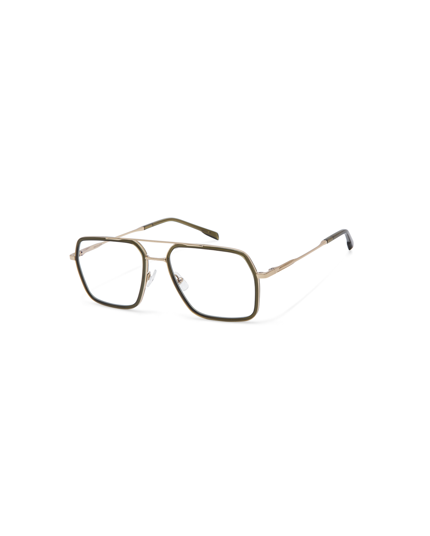 CIRE: Aviador Titanio-Acetato Verde optical glasses by GIGI STUDIOS 13782