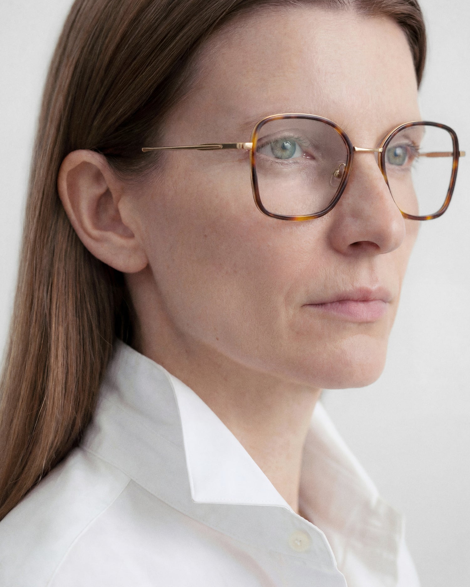 YARO: Redondas Titanio-Acetato Havana optical glasses by GIGI STUDIOS 14283