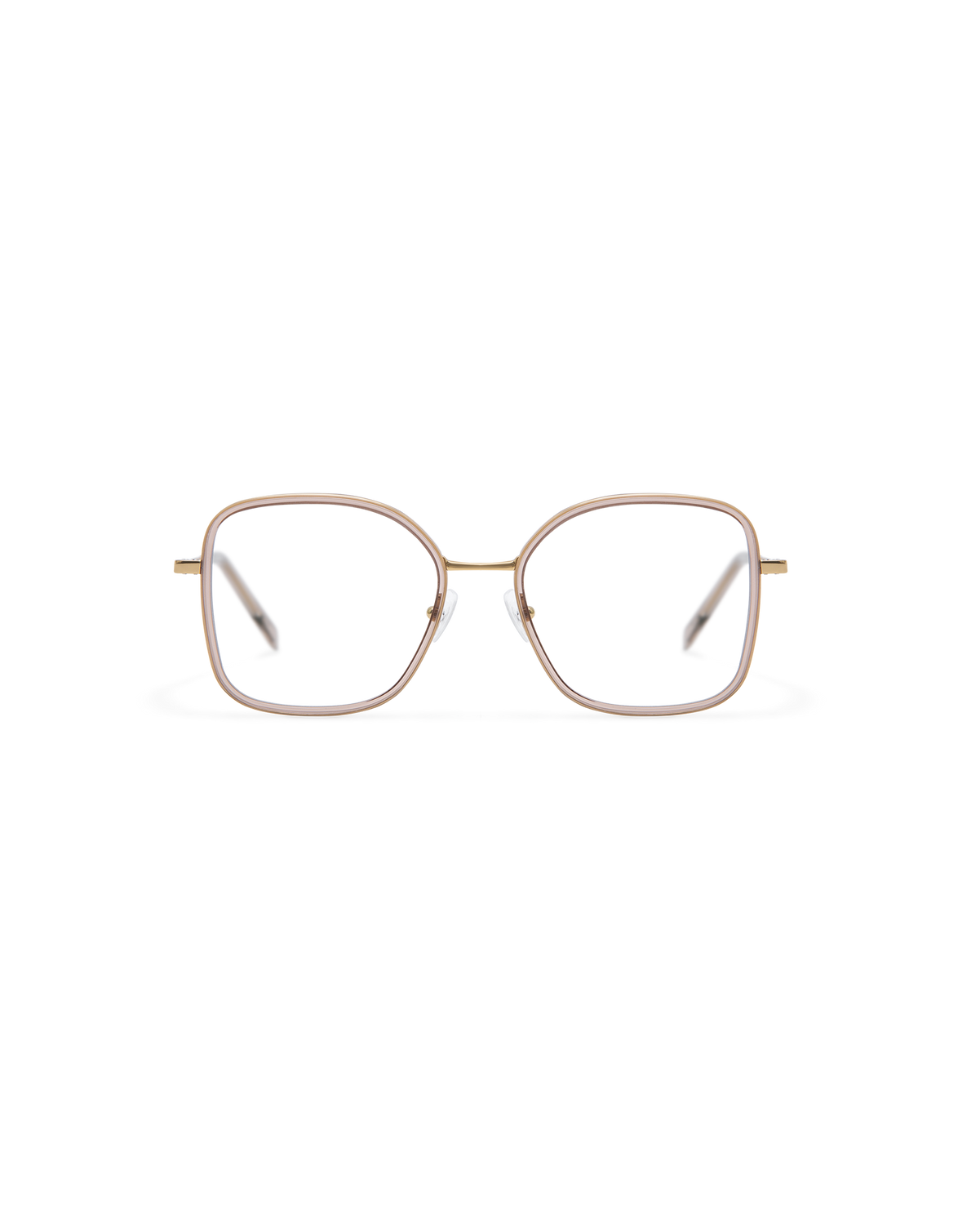 YARO: Redondas Titanio-Acetato Marrón optical glasses by GIGI STUDIOS 13789